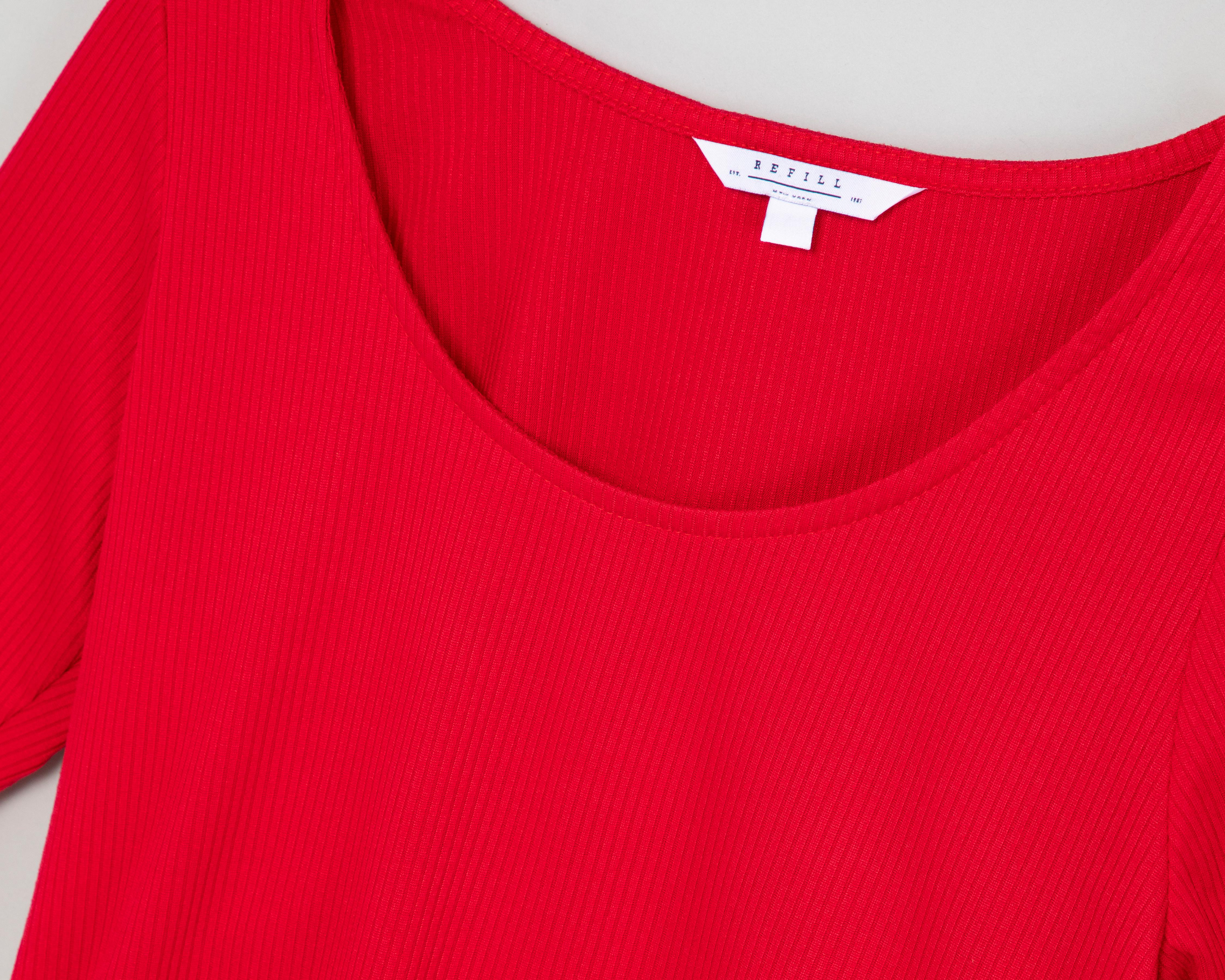 Foto 4 pulgar | Blusa Refill Acanalada para Mujer
