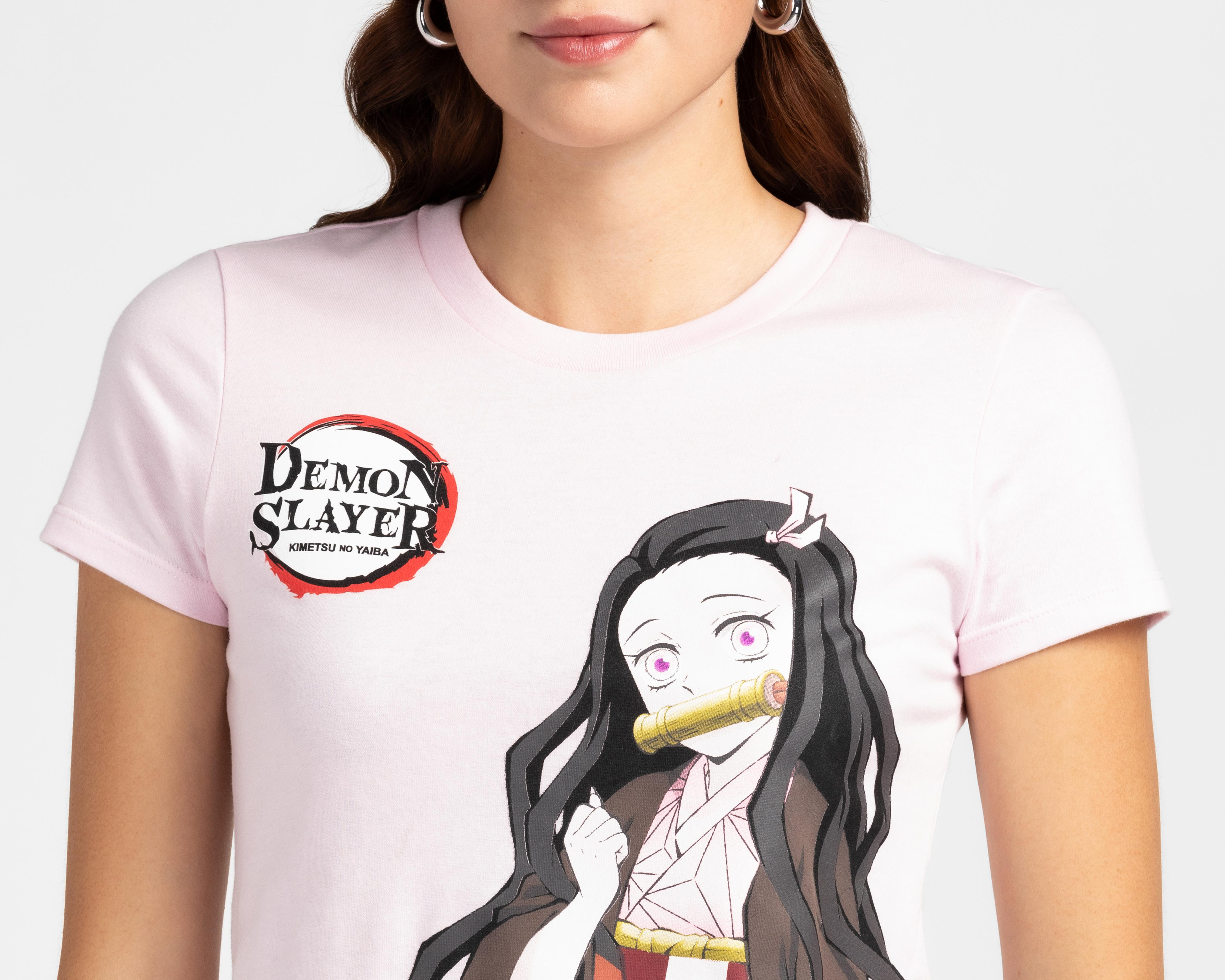 Foto 4 pulgar | Playera Manga Corta Demon Slayer Juvenil