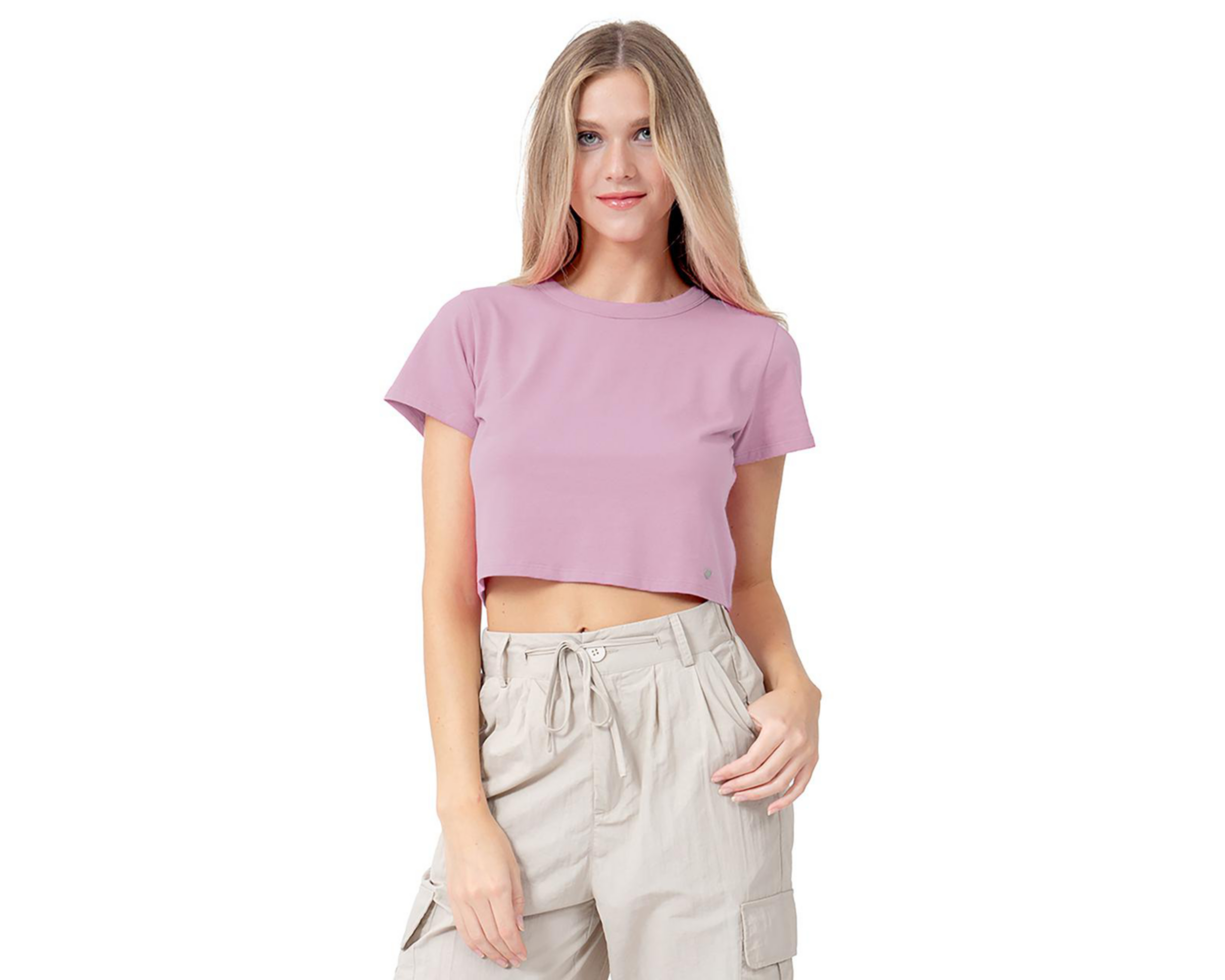 Foto 1 | Crop Top Rosa Forever 21 para Mujer