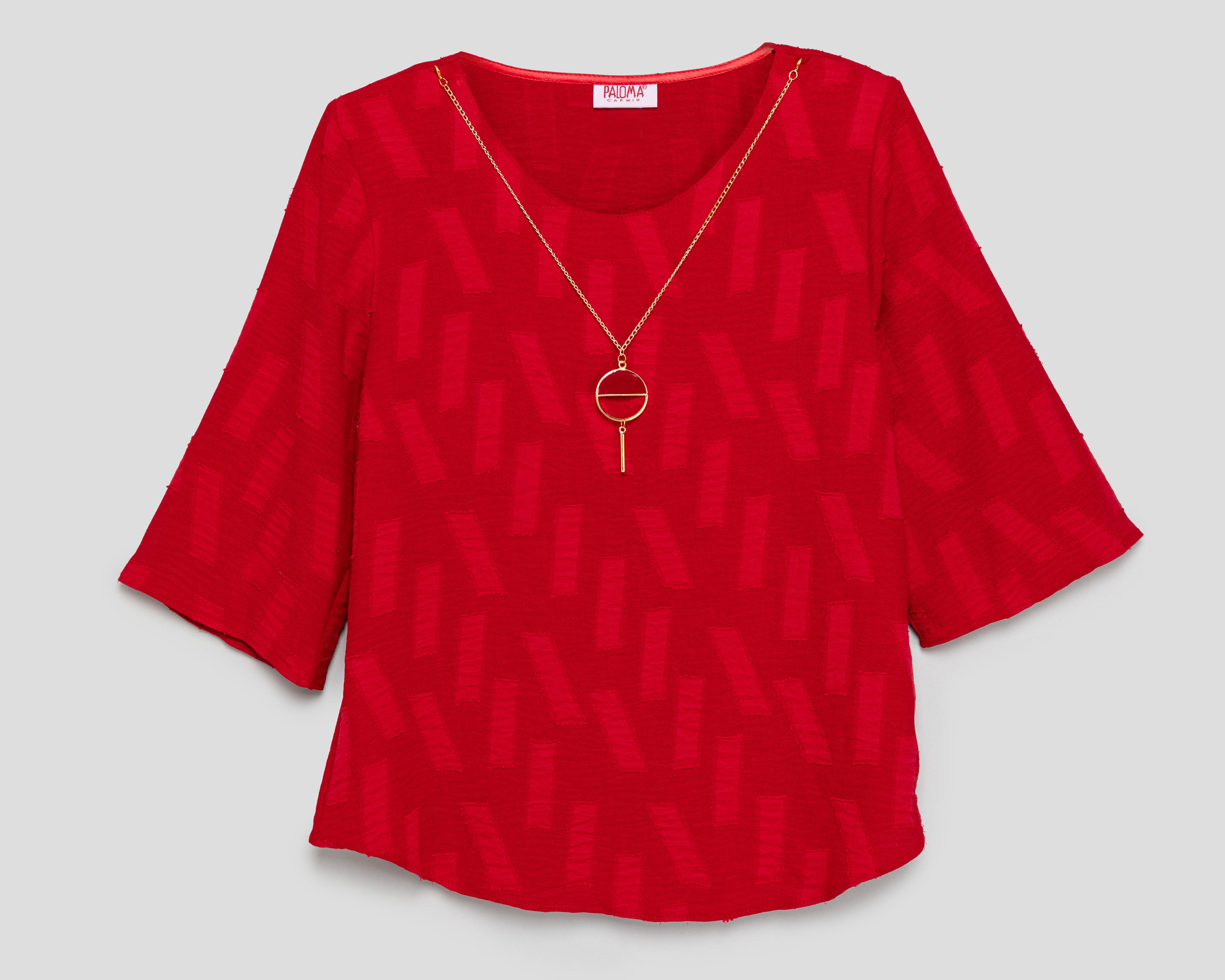 Foto 1 | Blusa Paloma con Collar para Mujer