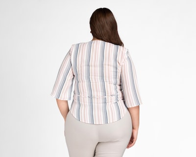 Foto 3 | Blusa Paloma a Rayas para Mujer