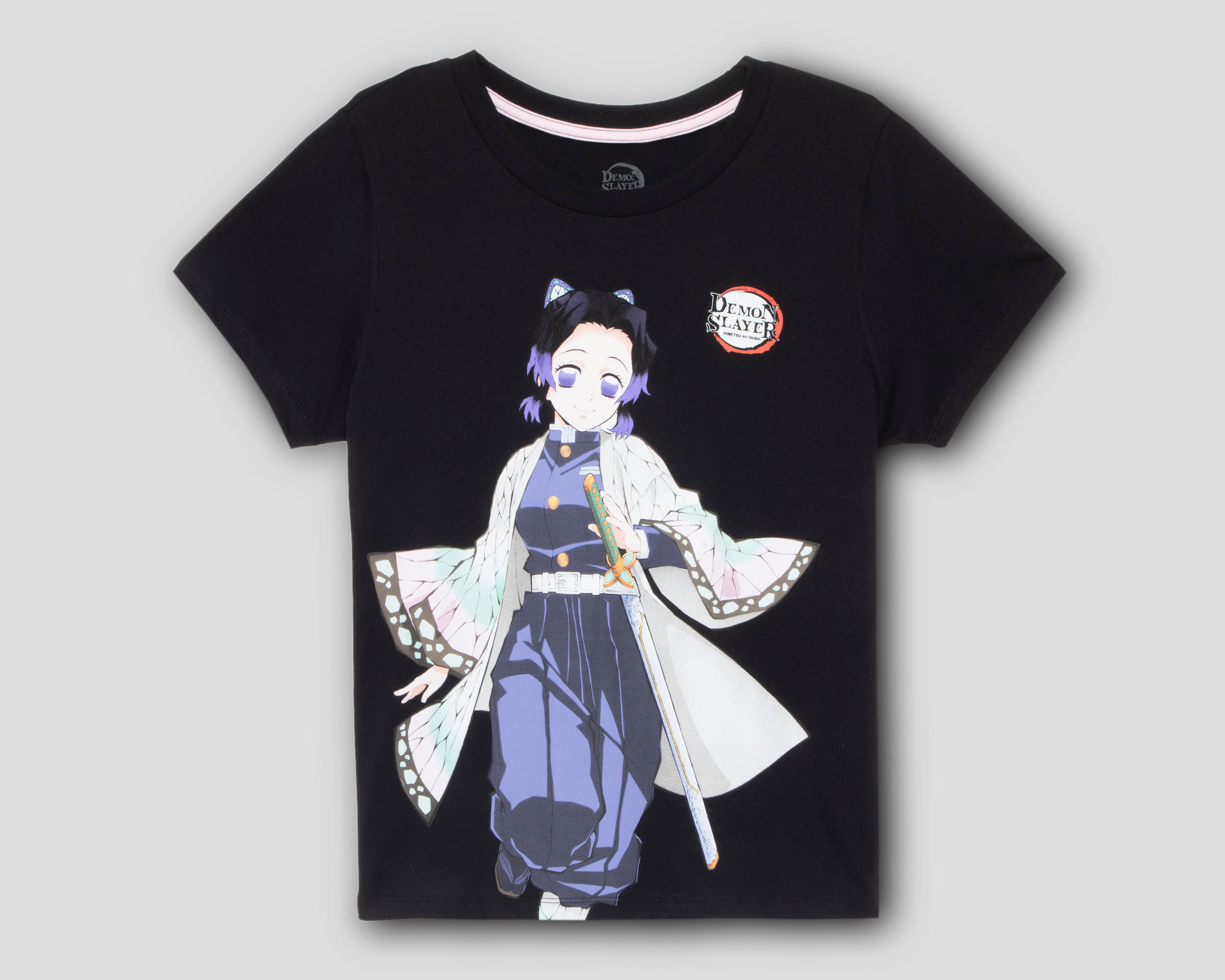 Foto 2 pulgar | Playera Manga Corta Demon Slayer para Mujer