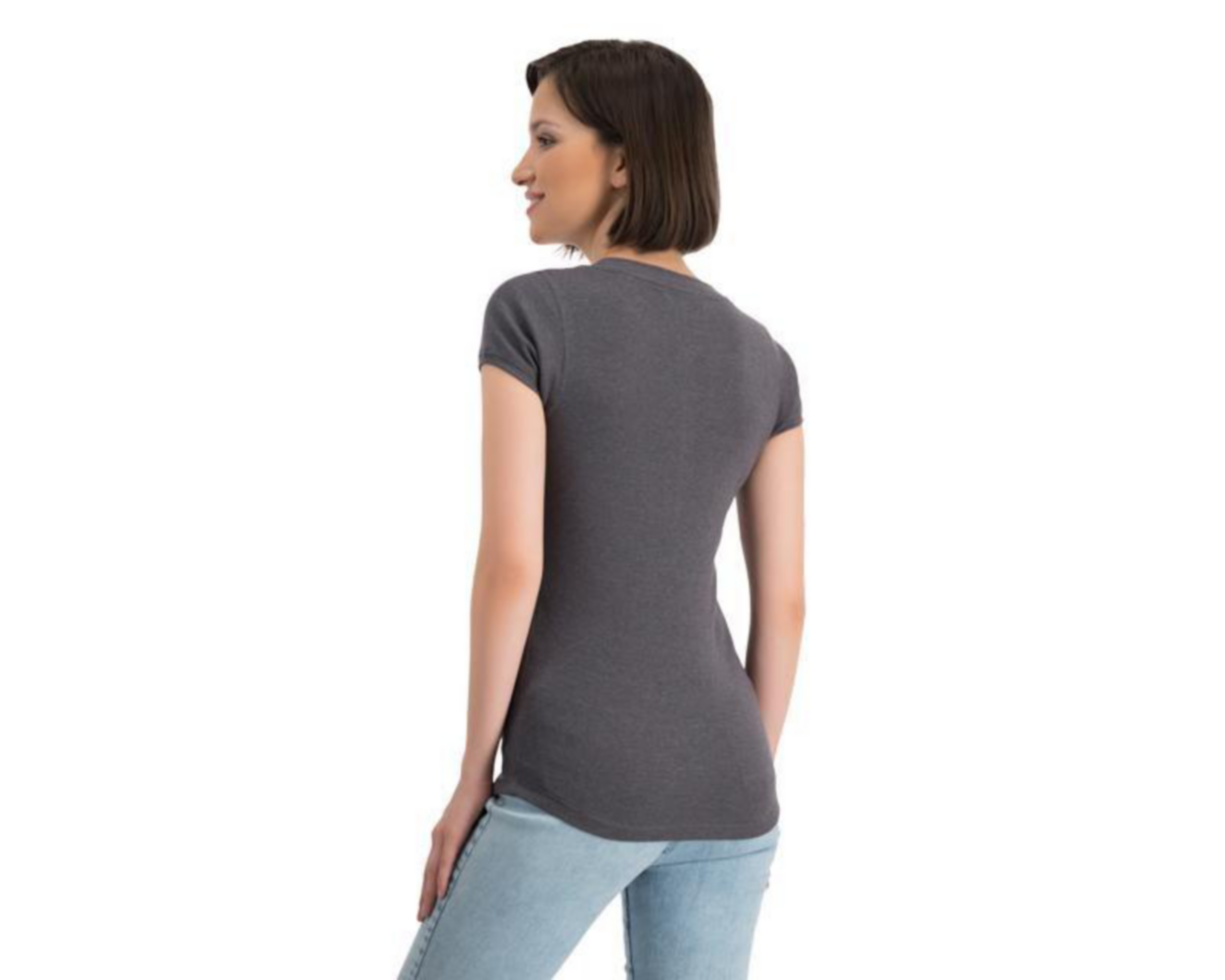 playera gris mujer