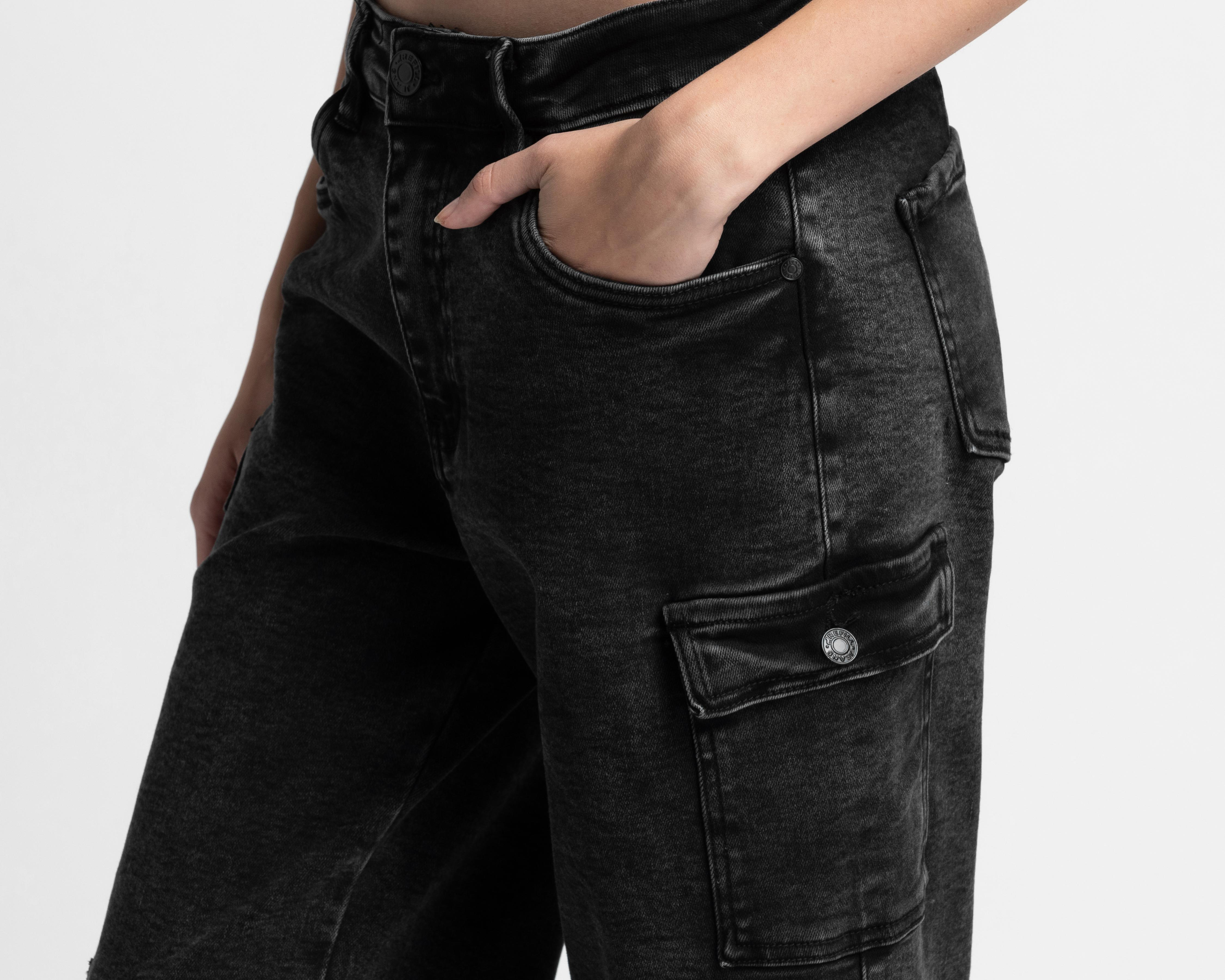 Foto 5 pulgar | Jeans Wide Leg Refill para Mujer
