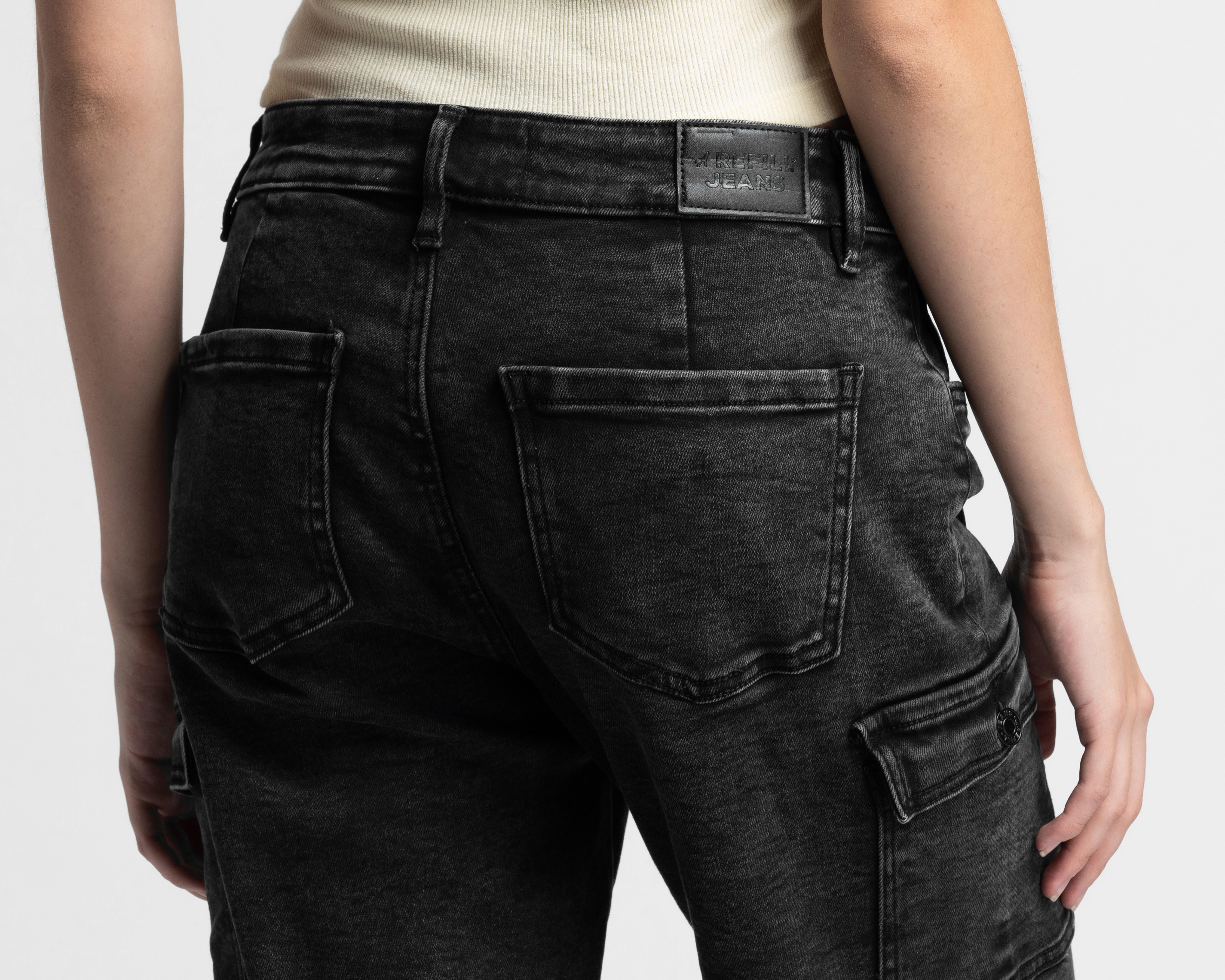 Foto 6 pulgar | Jeans Wide Leg Refill para Mujer