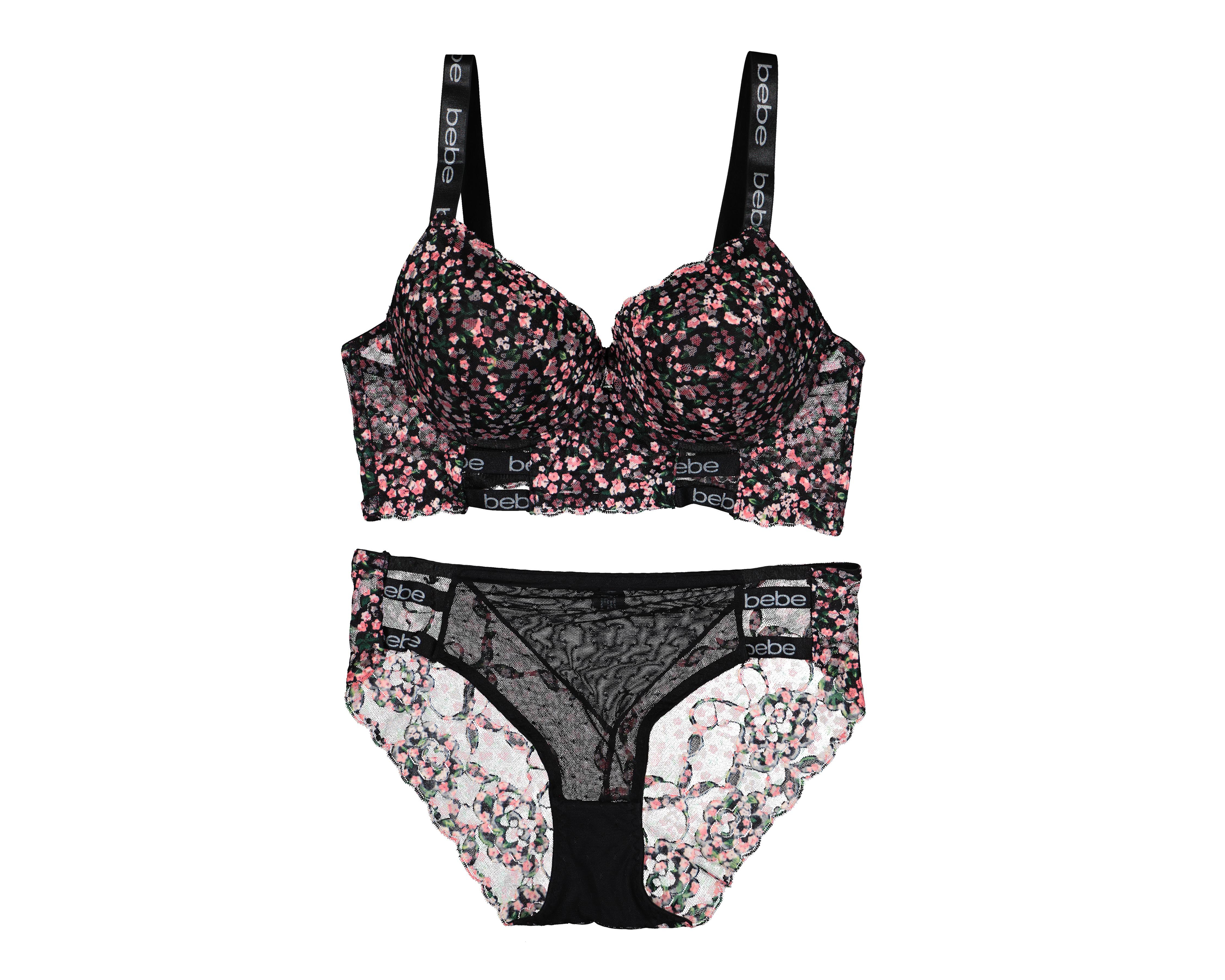 Foto 1 | Coordinado de Encaje Bebe Copa Completa para Mujer 2 Pack