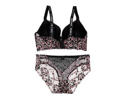 Foto 2 | Coordinado de Encaje Bebe Copa Completa para Mujer 2 Pack