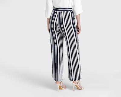 Foto 3 | Pantalón Ancho Sahara a Rayas para Mujer