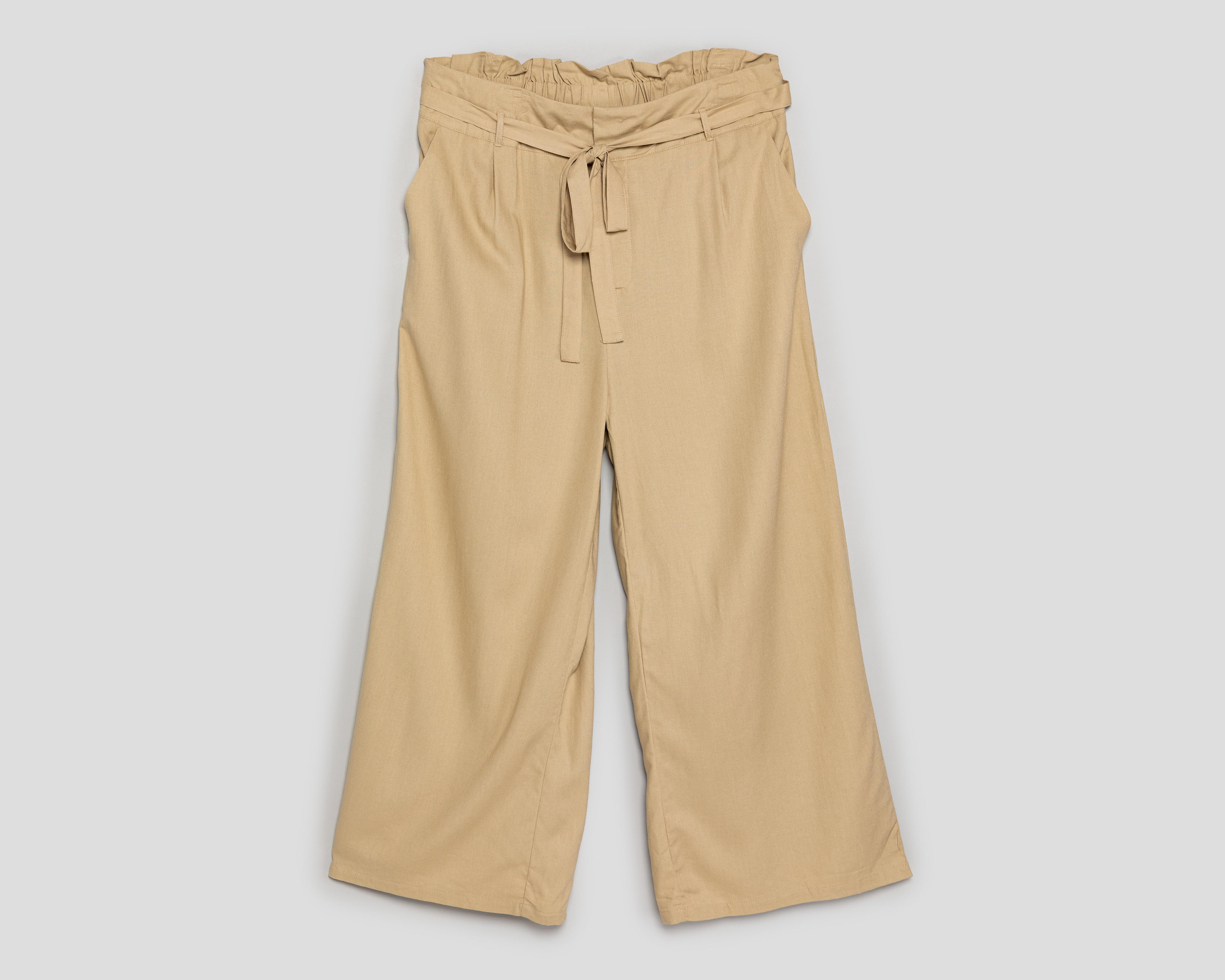 Pantalón Ancho Sahara con Cinturón para Mujer