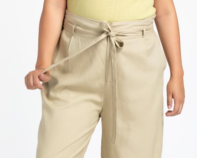 Foto 4 | Pantalón Ancho Sahara con Cinturón para Mujer