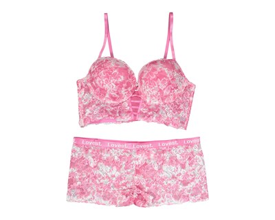 Foto 1 | Coordinado de Encaje Lovest Copa Completa para Mujer 2 Pack