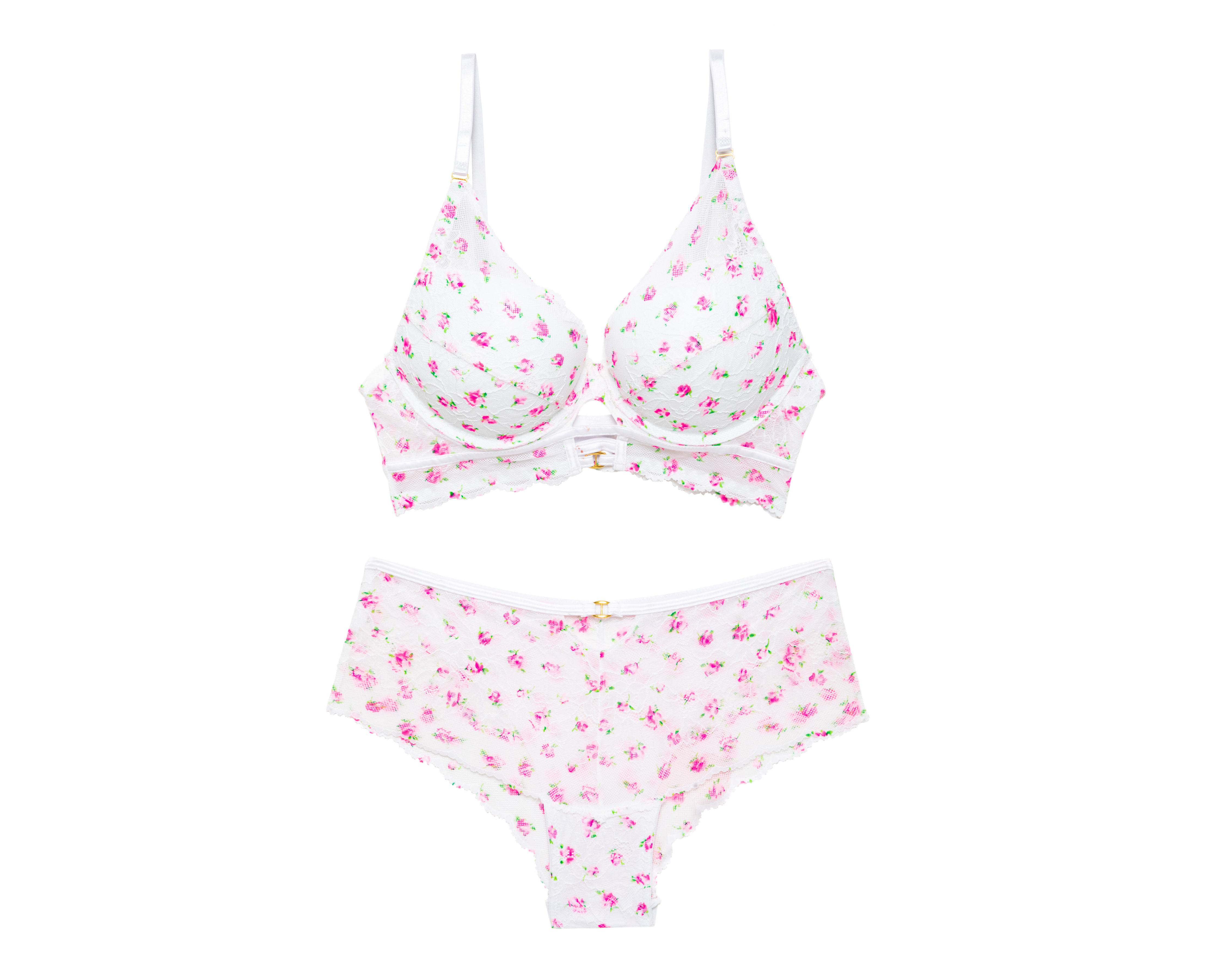 Coordinado de Encaje Lovest Copa Completa 2 Pack