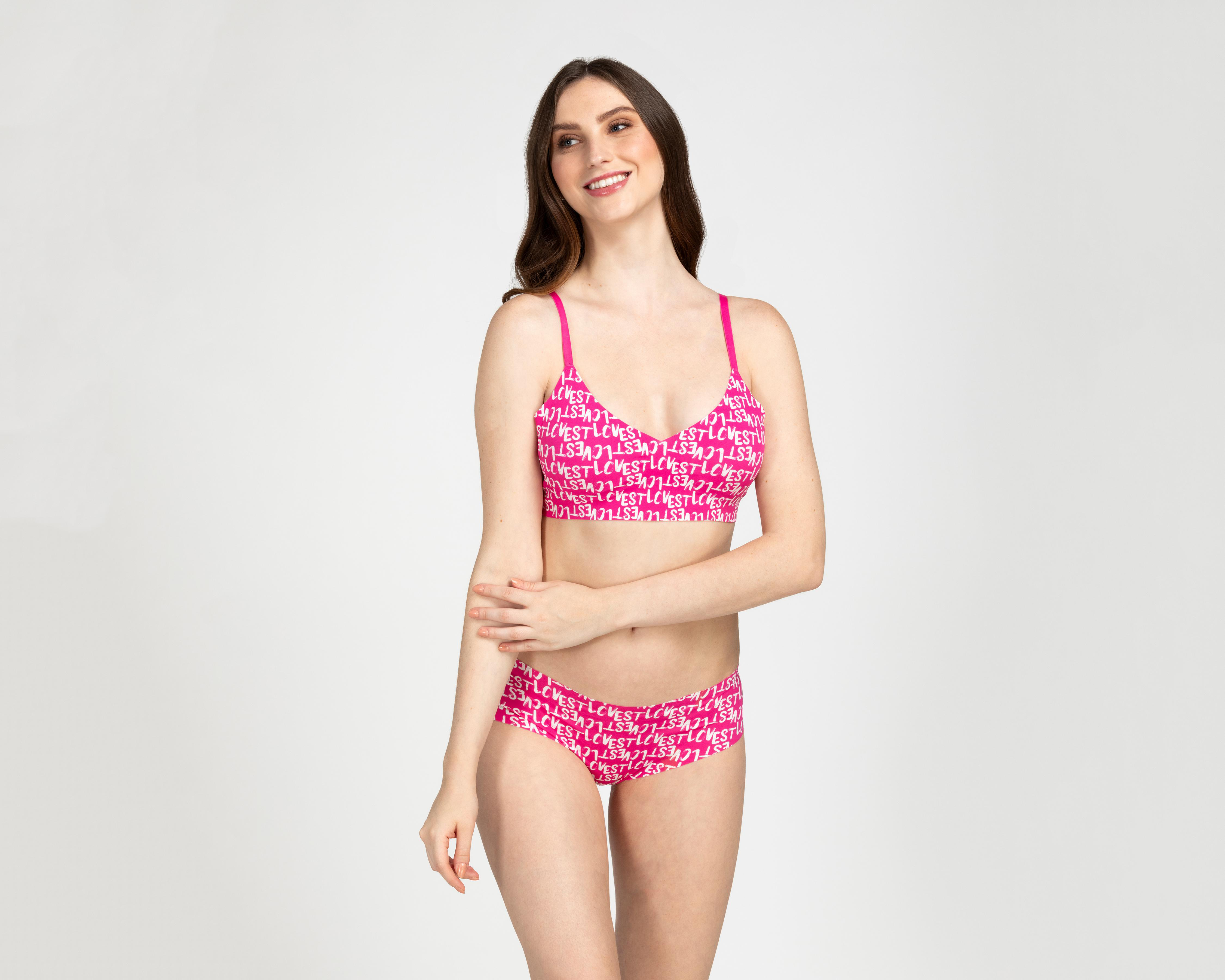 Coordinado sin Varilla Lovest Copa Completa para Mujer 2 Pack