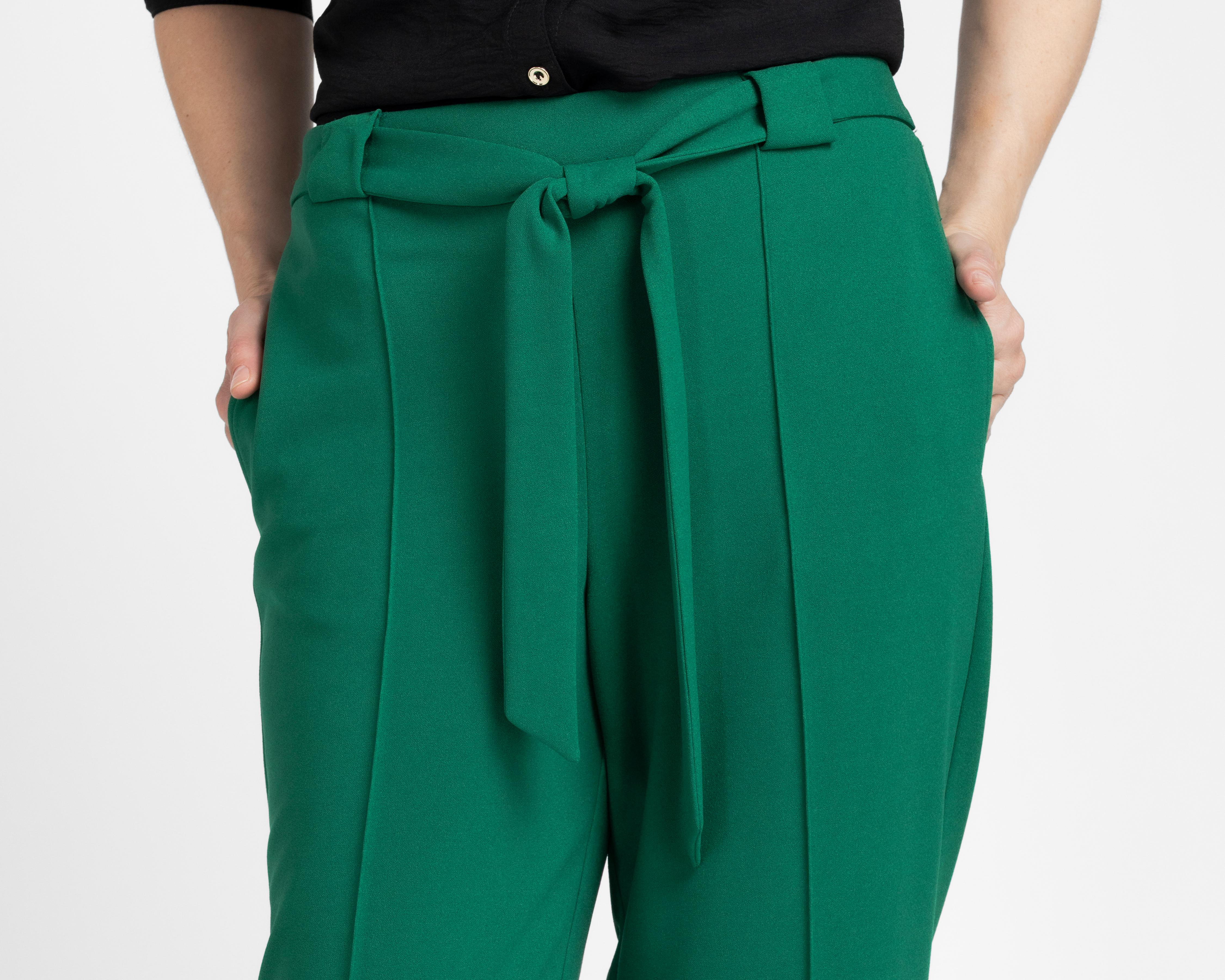 Foto 5 pulgar | Pantalón de Vestir Sahara Verde para Mujer