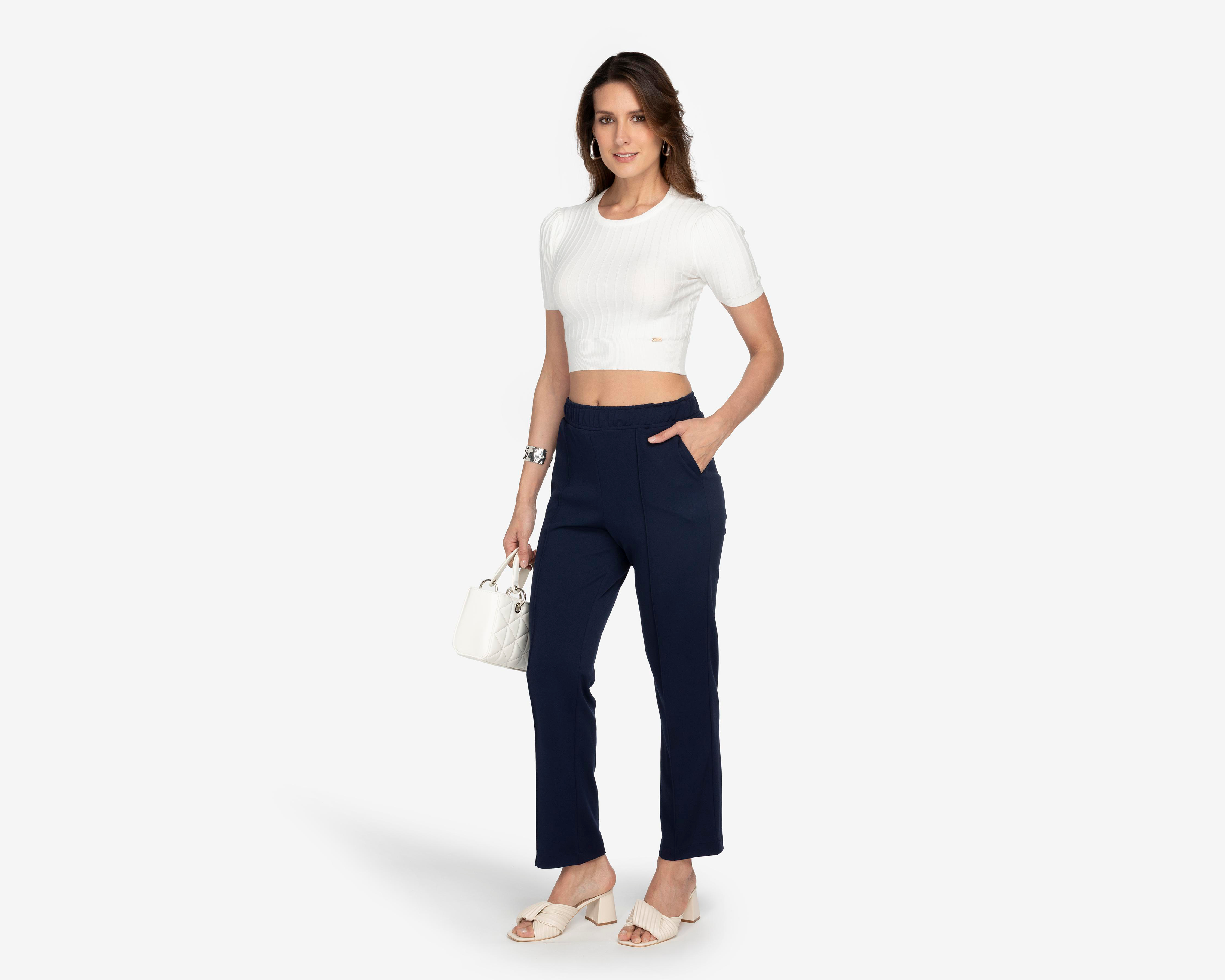 Foto 2 | Pantalón de Vestir Lady Sun Azul para Mujer