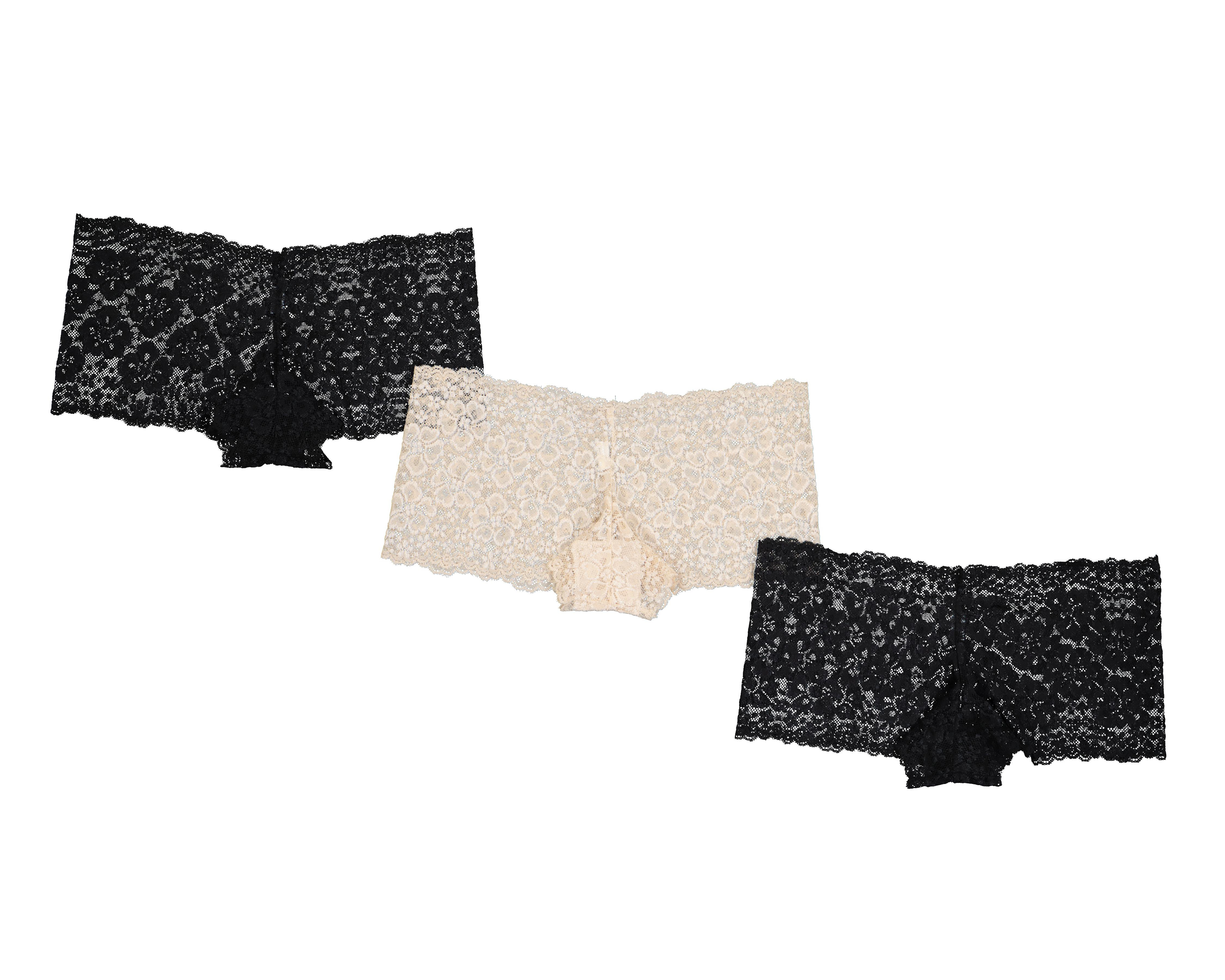 Bóxer con Encaje Finess para Mujer 3 Piezas