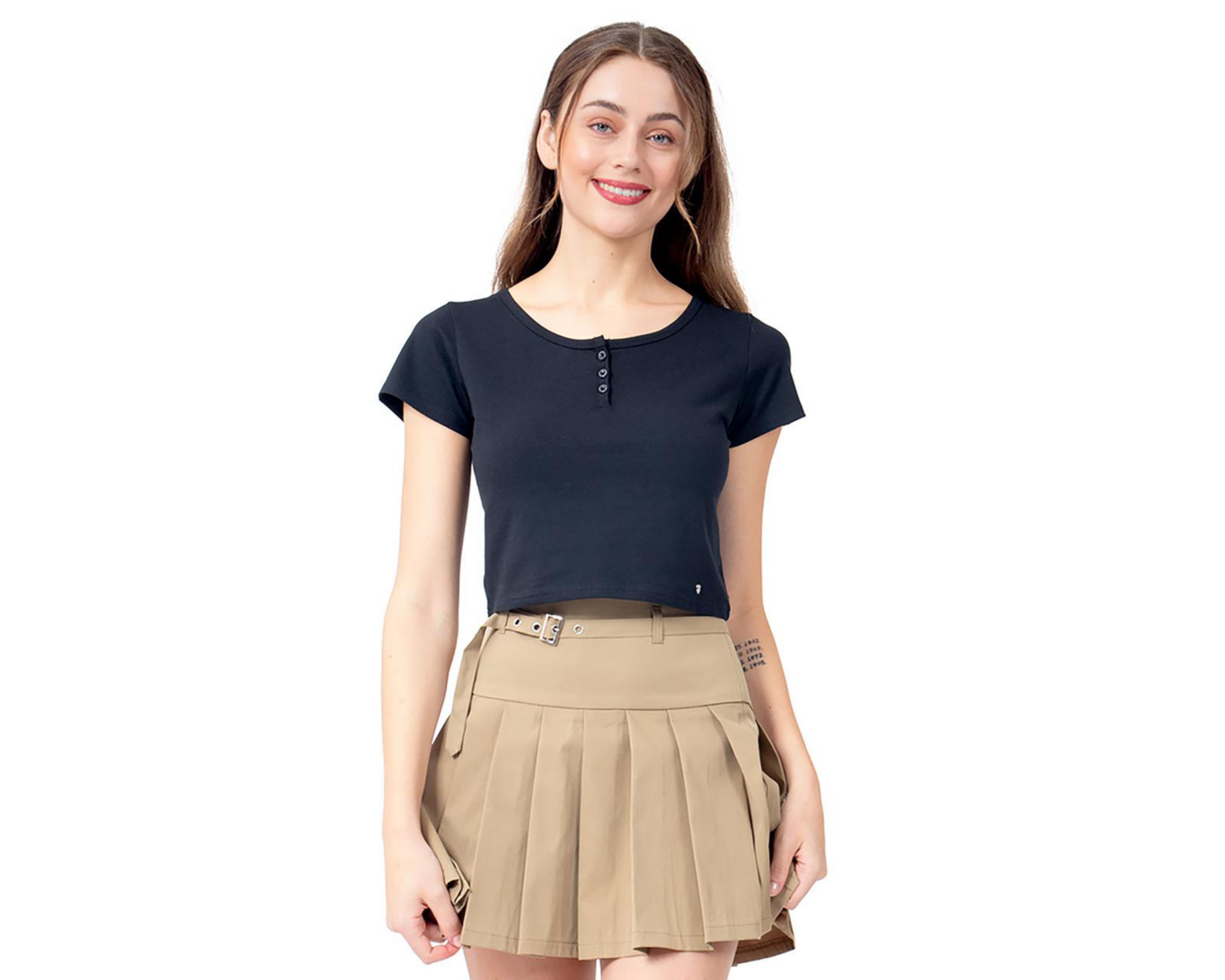 Foto 2 pulgar | Playera con Botones Forever 21 para Mujer