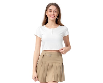 Foto 1 | Playera Blanca Forever 21 para Mujer