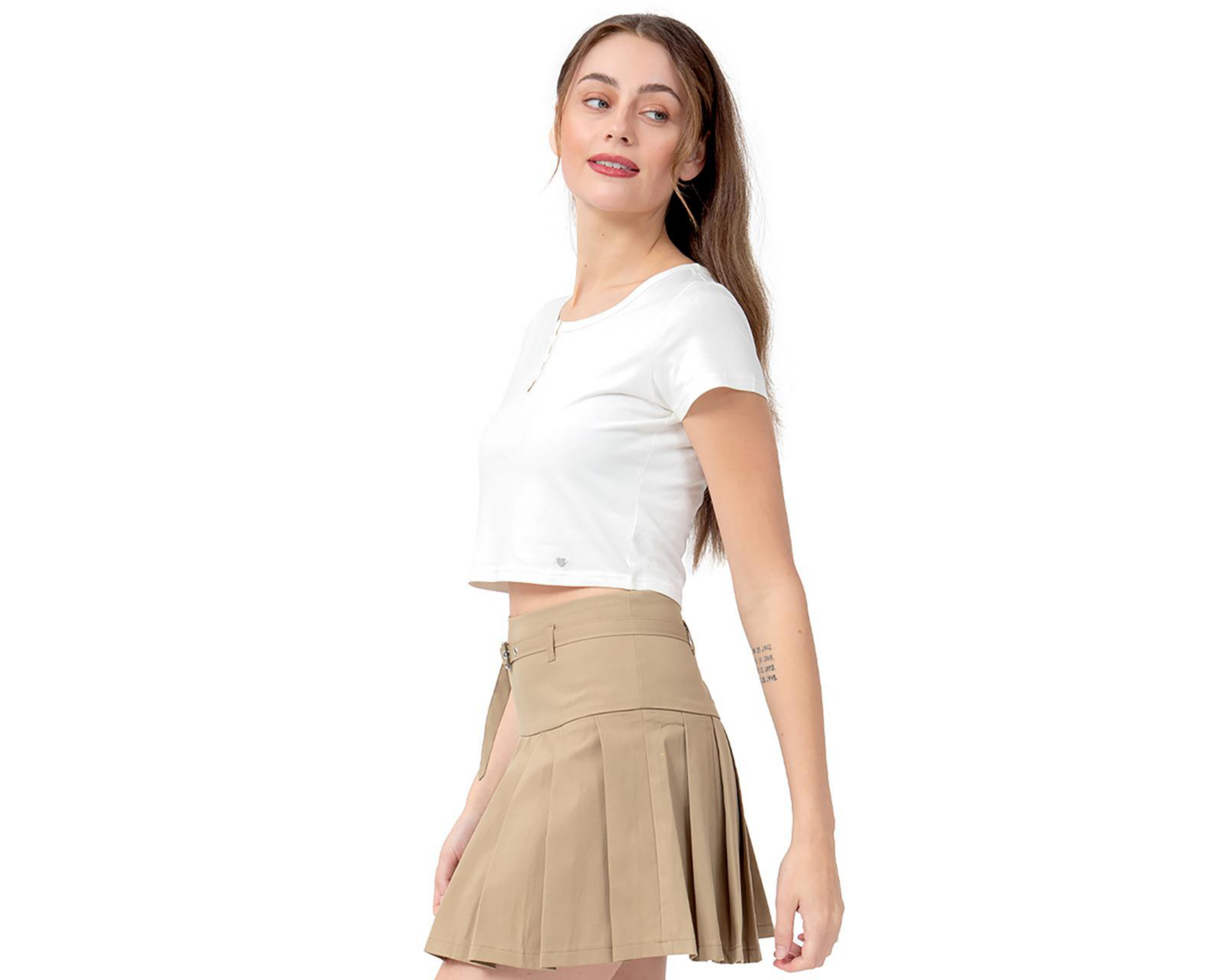Foto 2 | Playera Blanca Forever 21 para Mujer