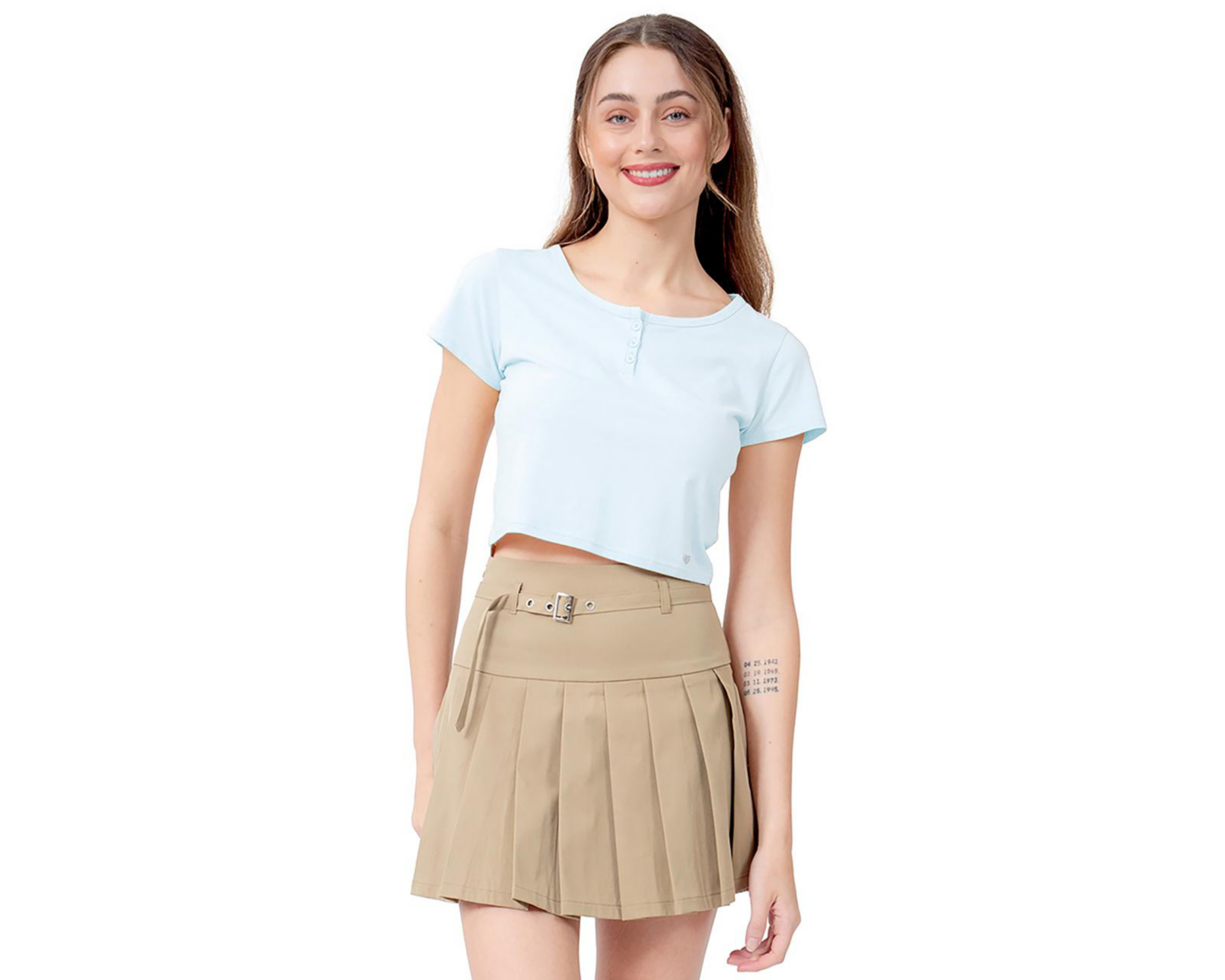 Playera con Botones Forever 21 para Mujer