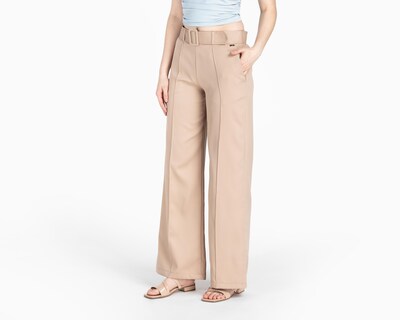 Foto 1 | Pantalón Ancho Jennifer Lopez con Cinturón para Mujer