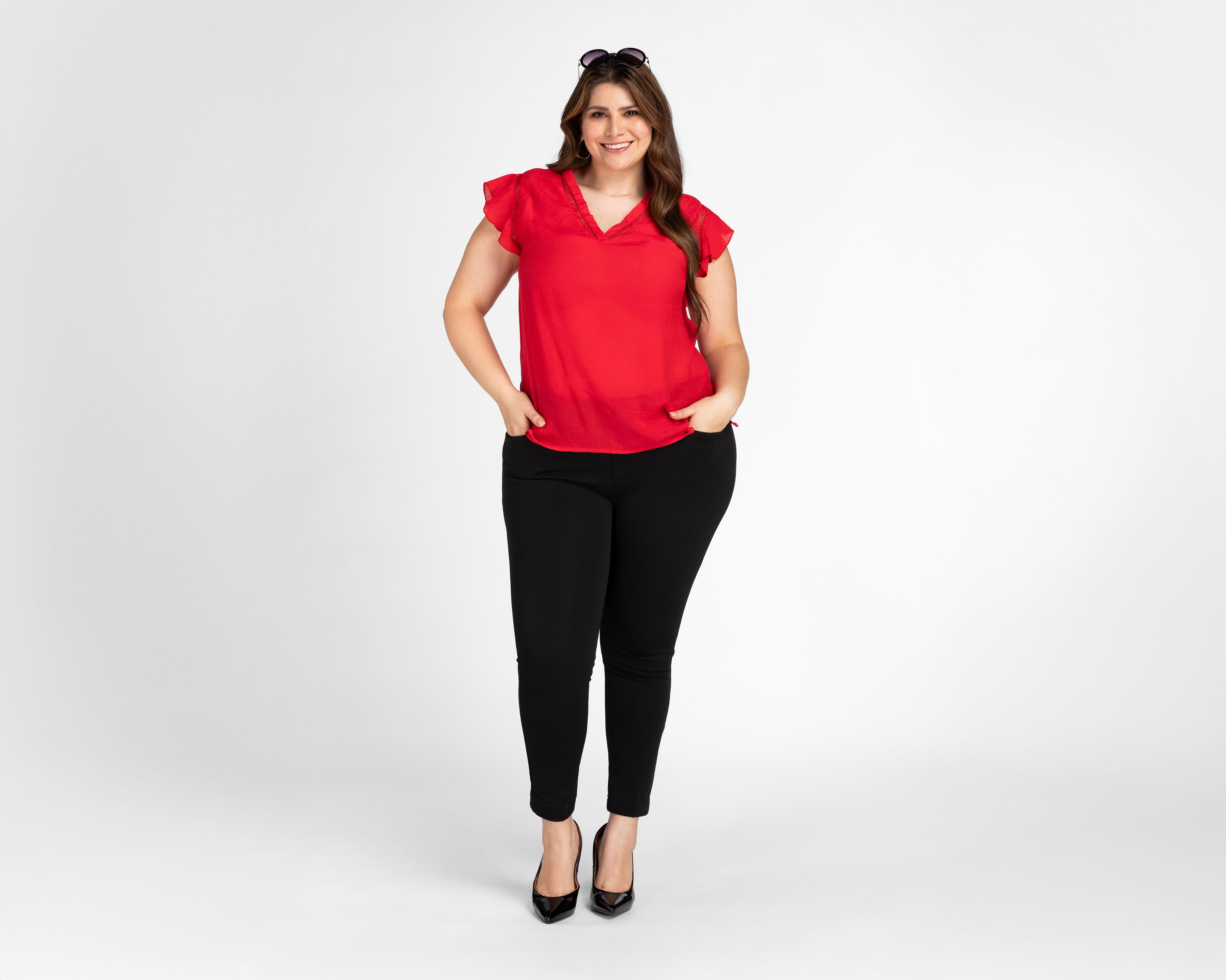 Foto 3 pulgar | Pantalón de Vestir Sahara Negro para Mujer