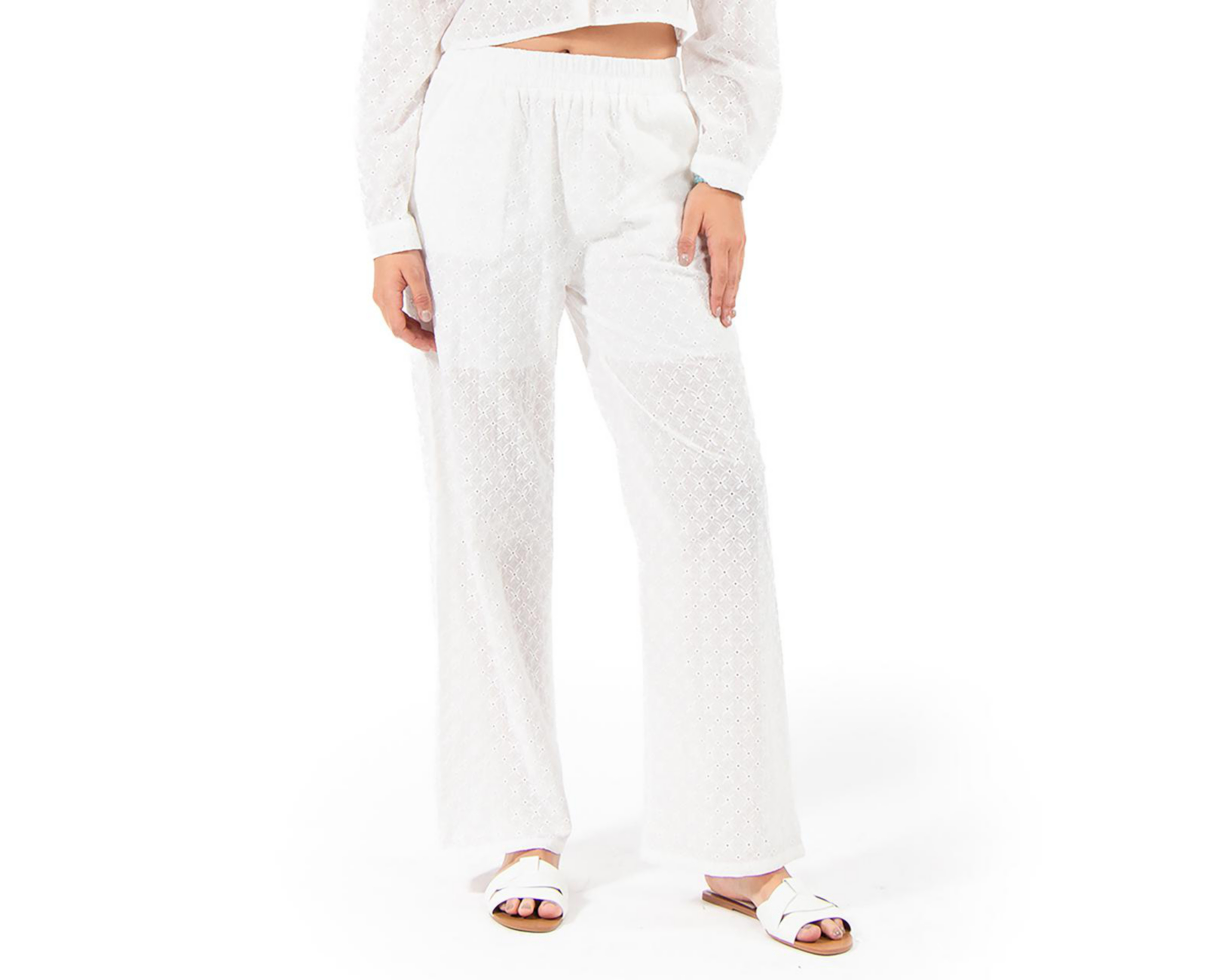 Foto 1 | Pantalón Ancho Forever 21 Bordado para Mujer