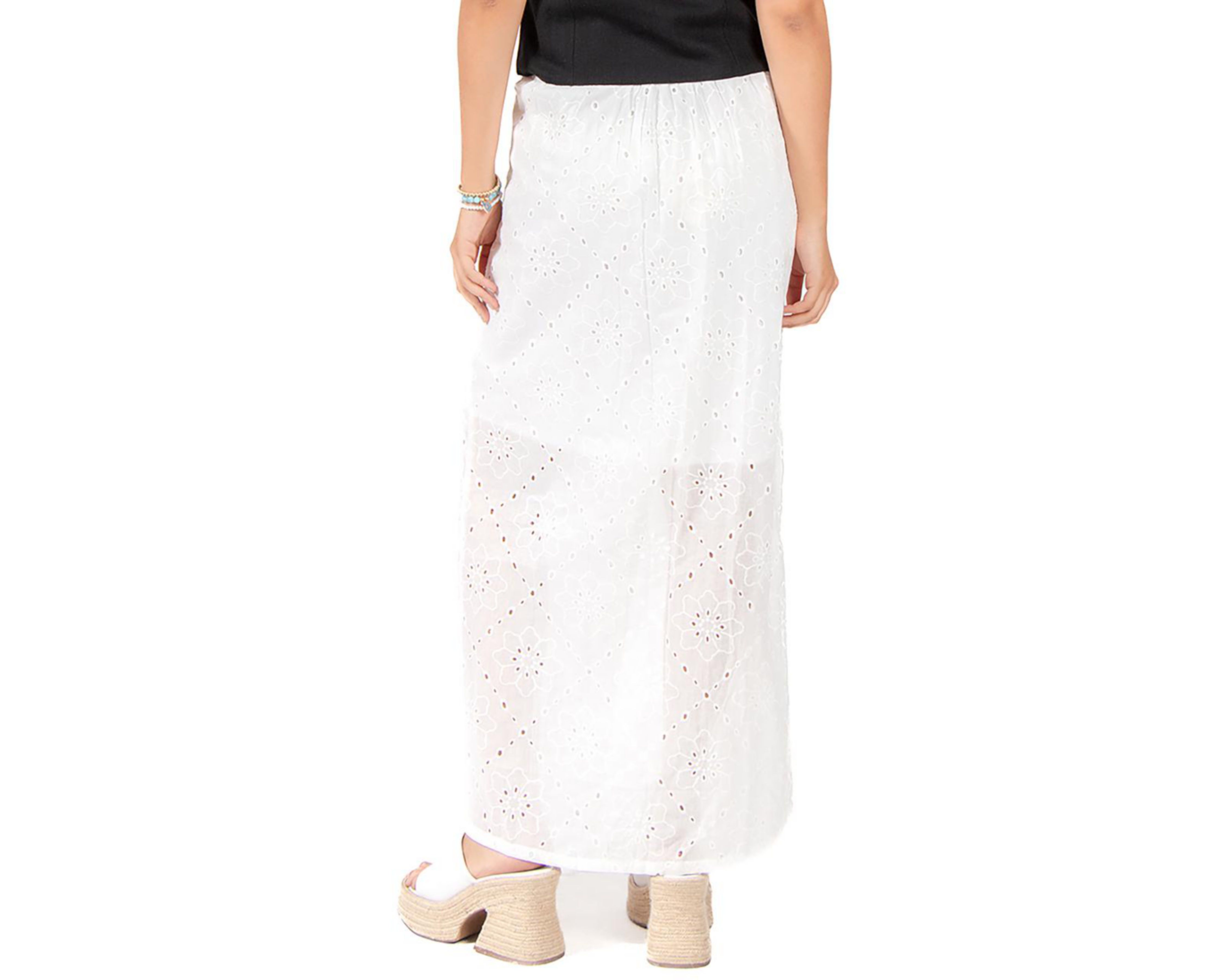 Foto 3 | Falda Larga Forever 21 con Corte Láser para Mujer