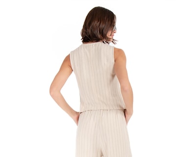 Foto 3 | Chaleco a Rayas Forever 21 para Mujer