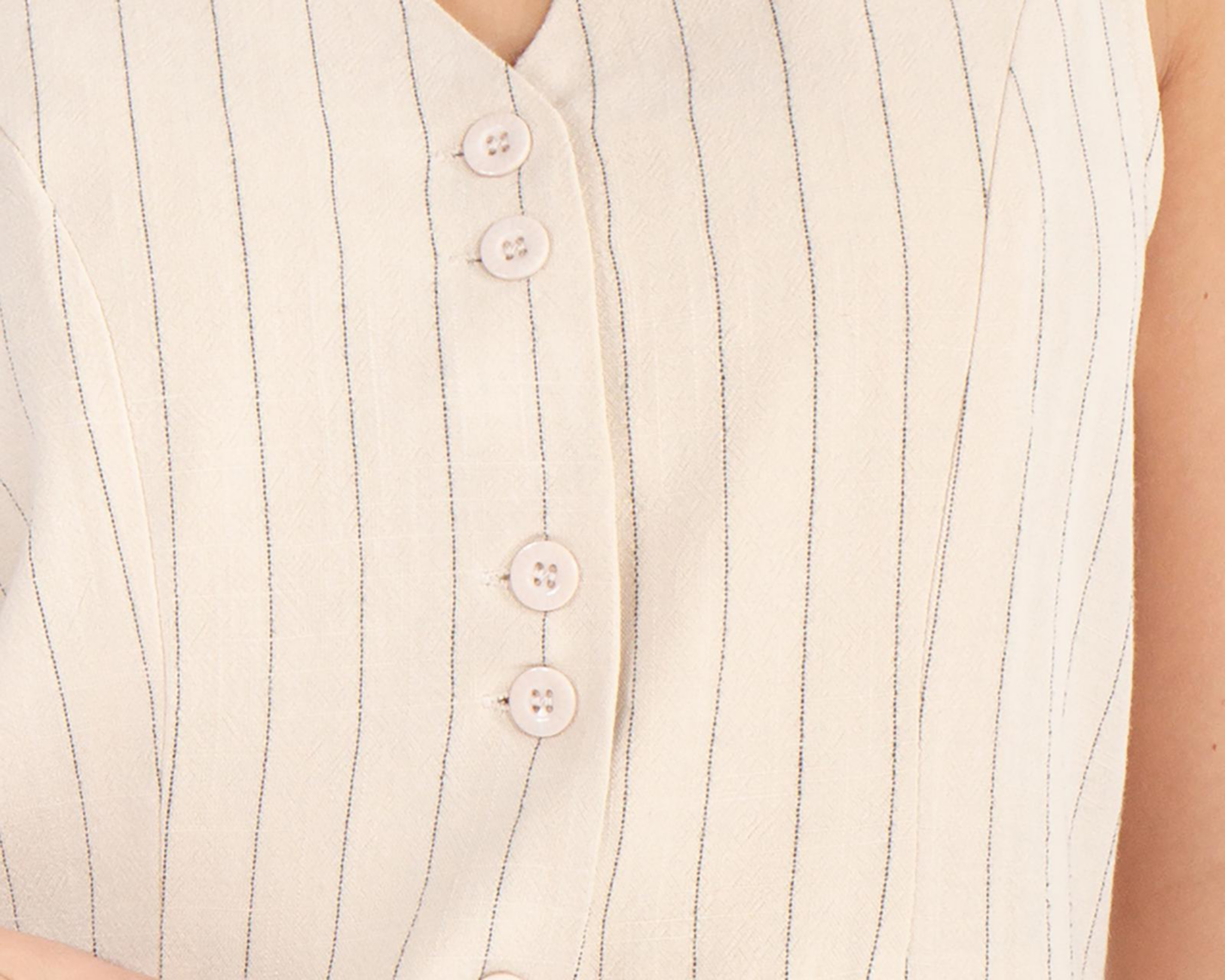 Foto 4 | Chaleco a Rayas Forever 21 para Mujer
