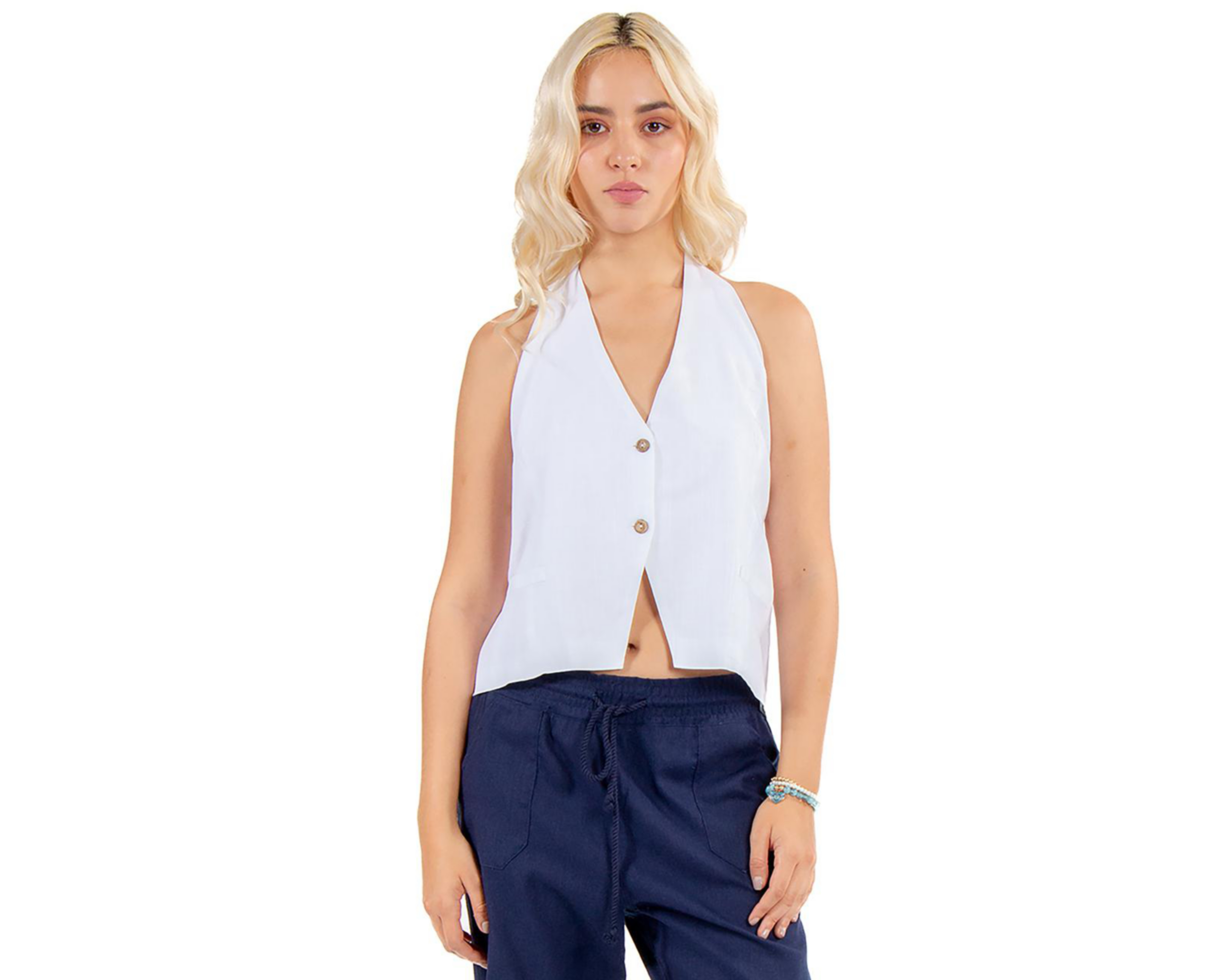 Foto 1 | Blusa con Botones Forever 21 para Mujer