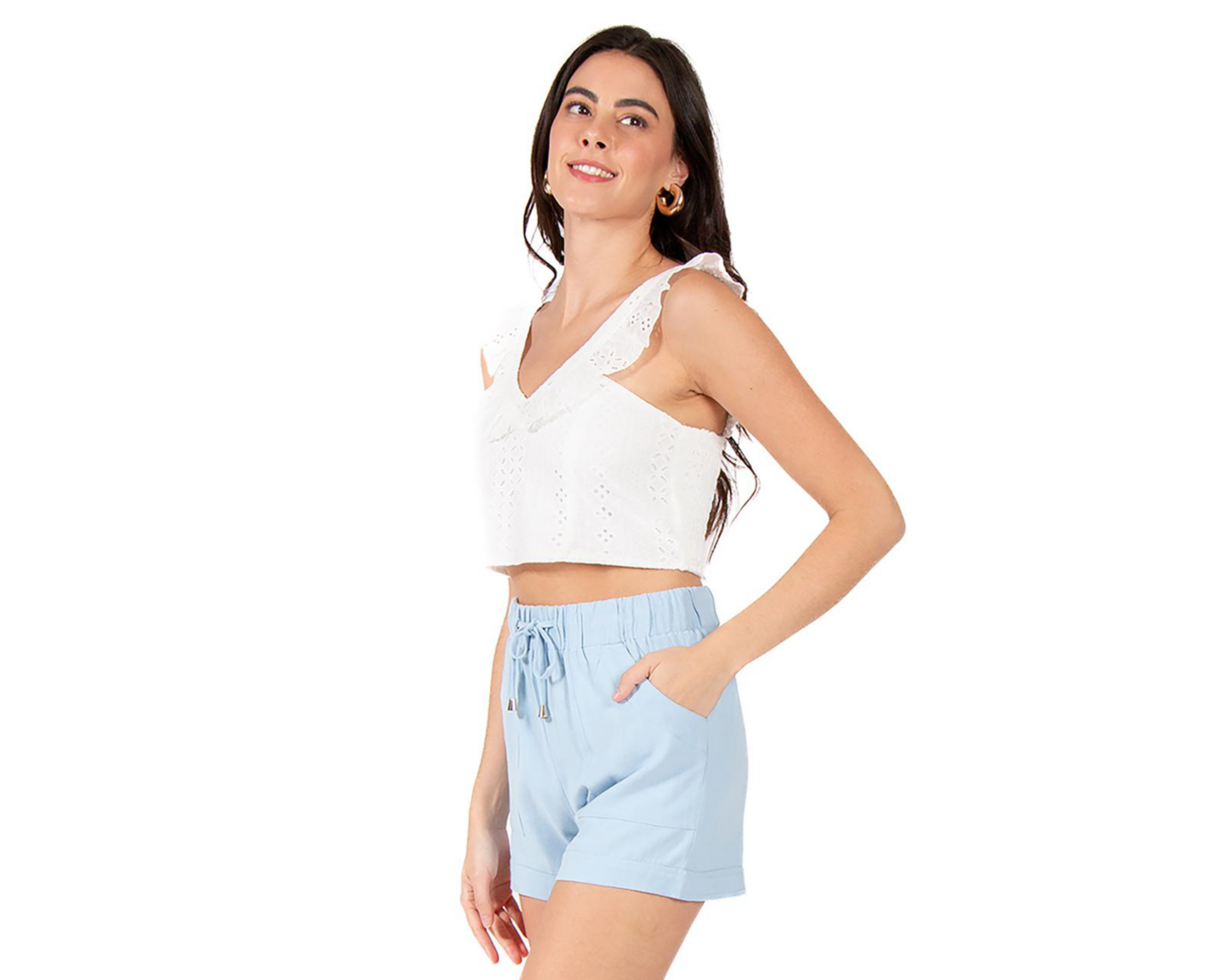 Foto 2 | Blusa Cuello V Forever 21 para Mujer