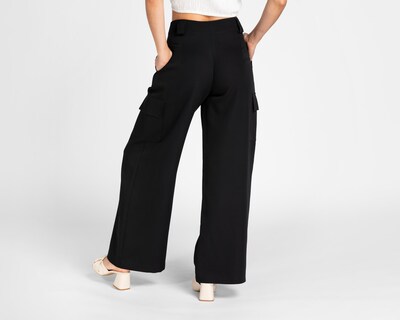 Foto 3 | Pantalón Ancho Jennifer Lopez con Bolsas Cargo para Mujer