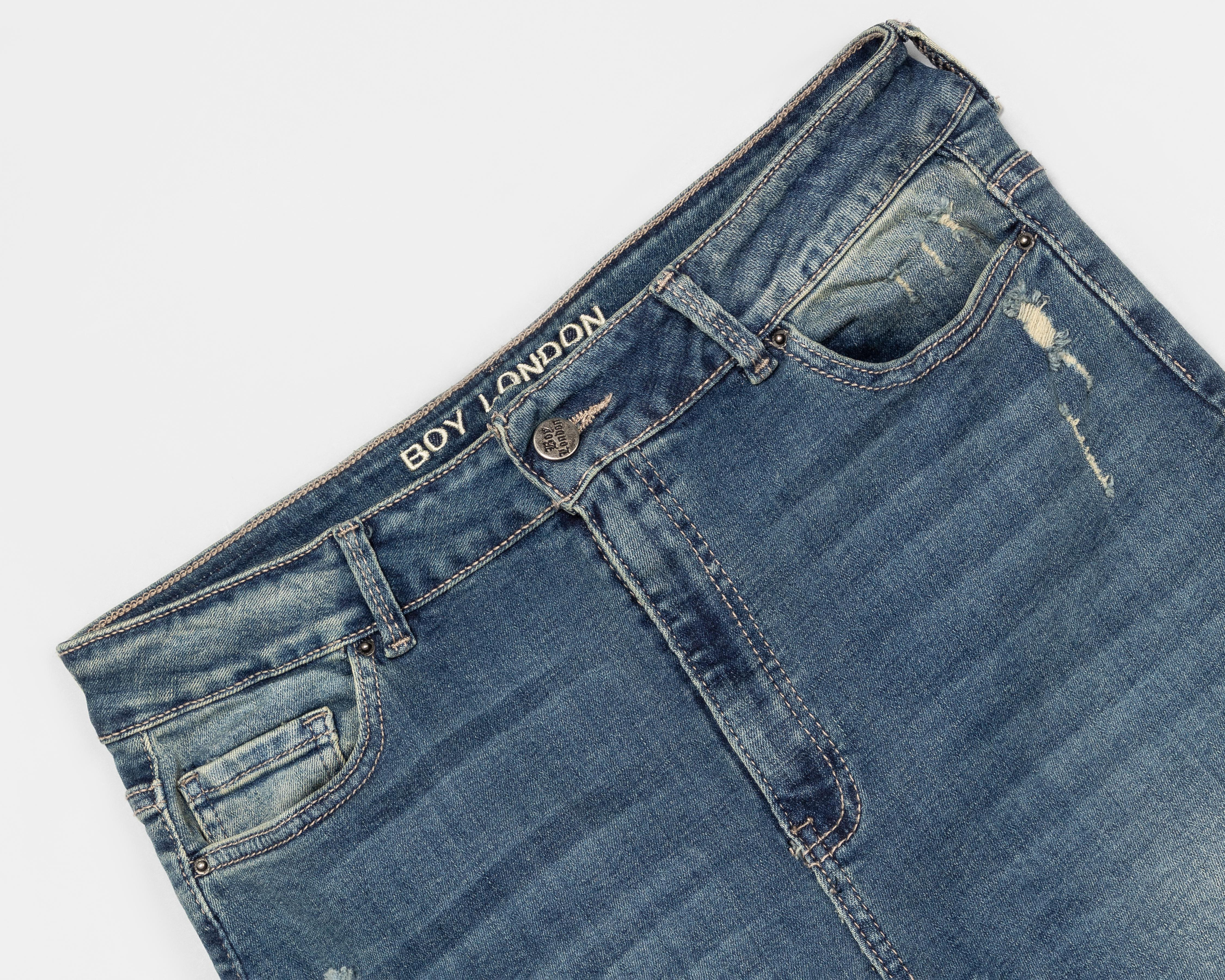 Foto 4 pulgar | Jeans Flare Boy London para Mujer