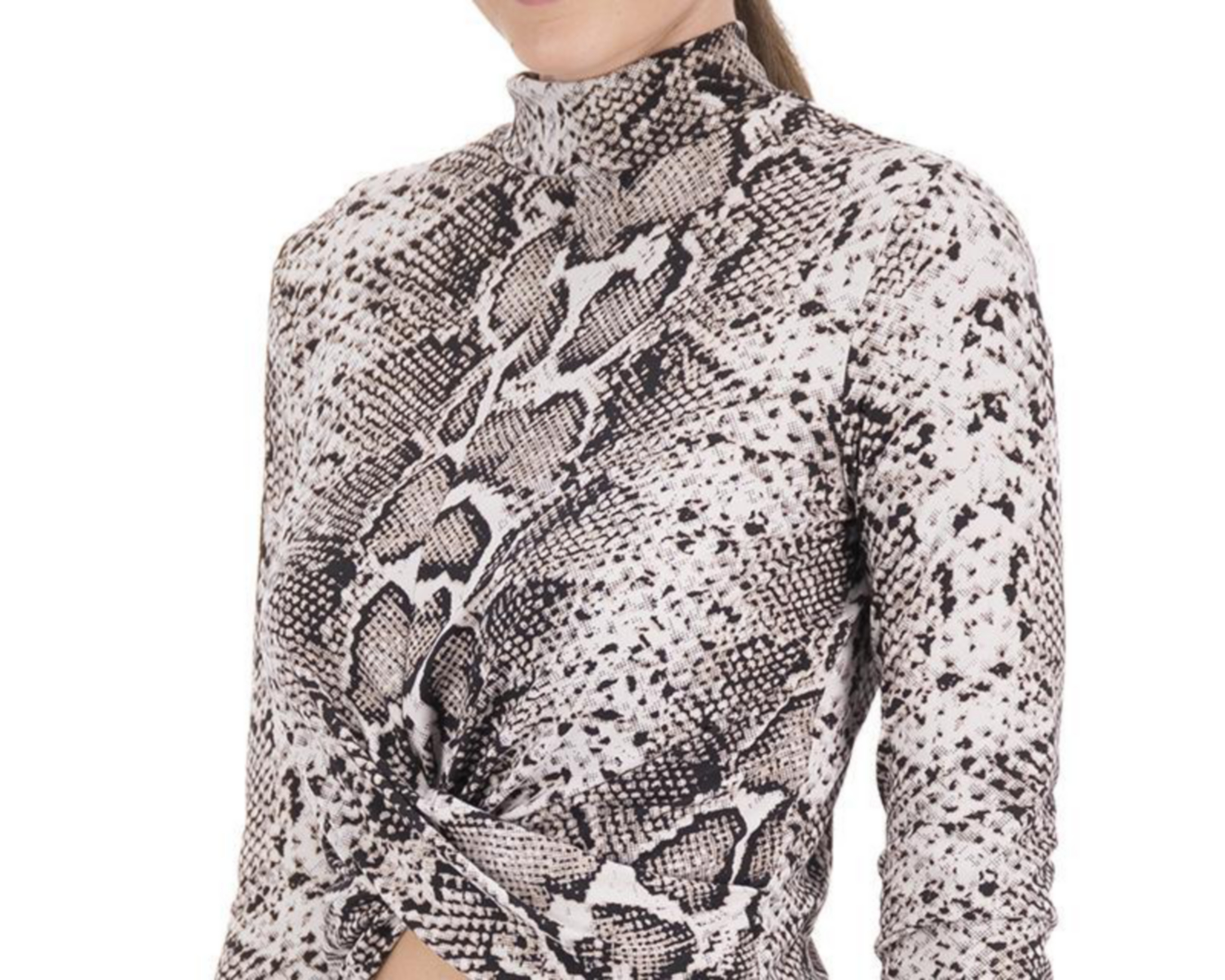Foto 4 pulgar | Blusa Jennifer Lopez Manga Larga Animal Print