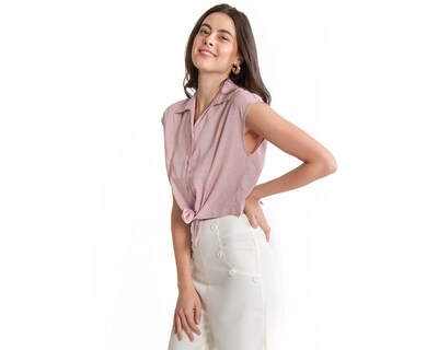 Foto 2 | Blusa Rosa Forever 21 para Mujer