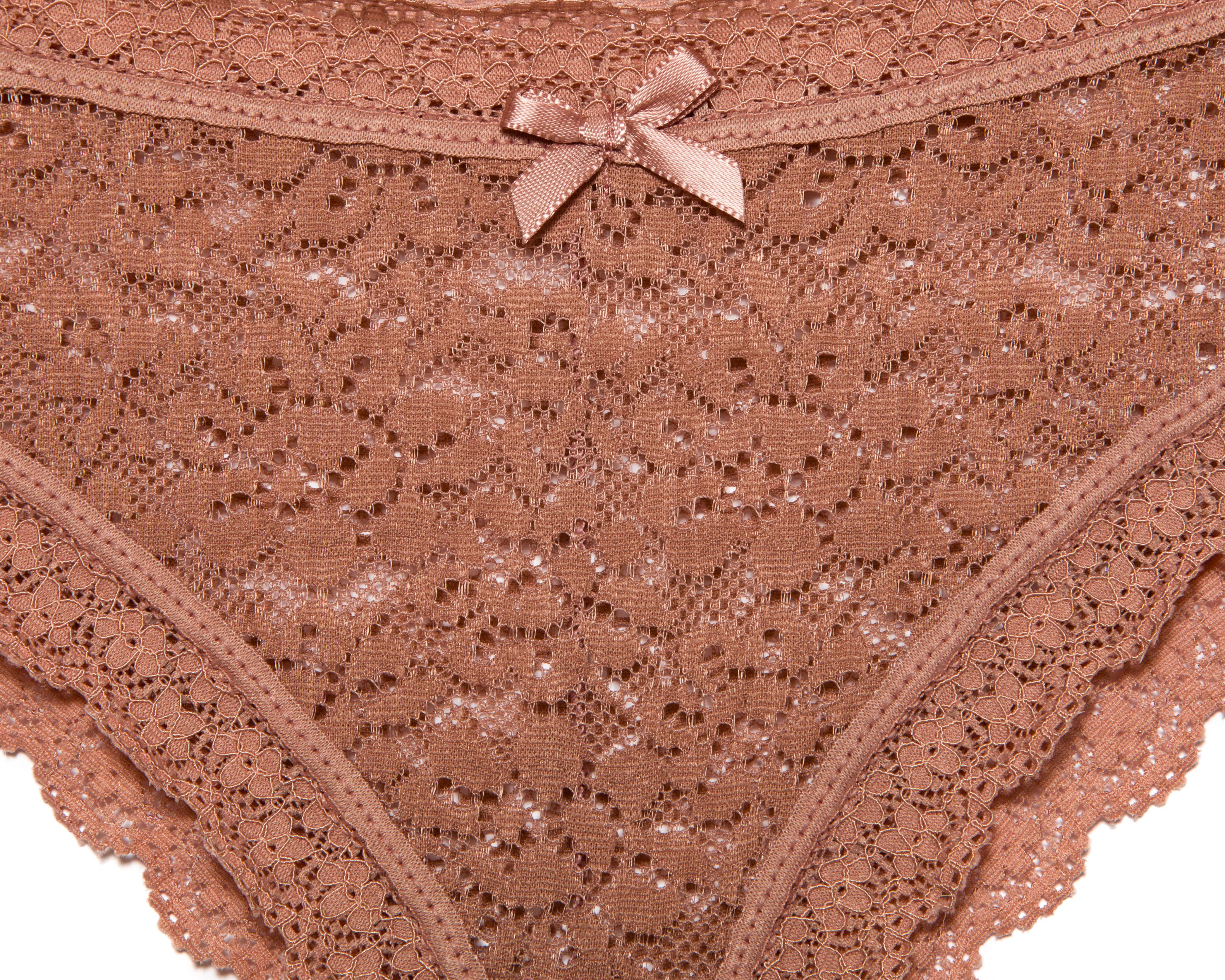 Foto 4 pulgar | Tanga de Encaje Frescura para Mujer 3 Piezas