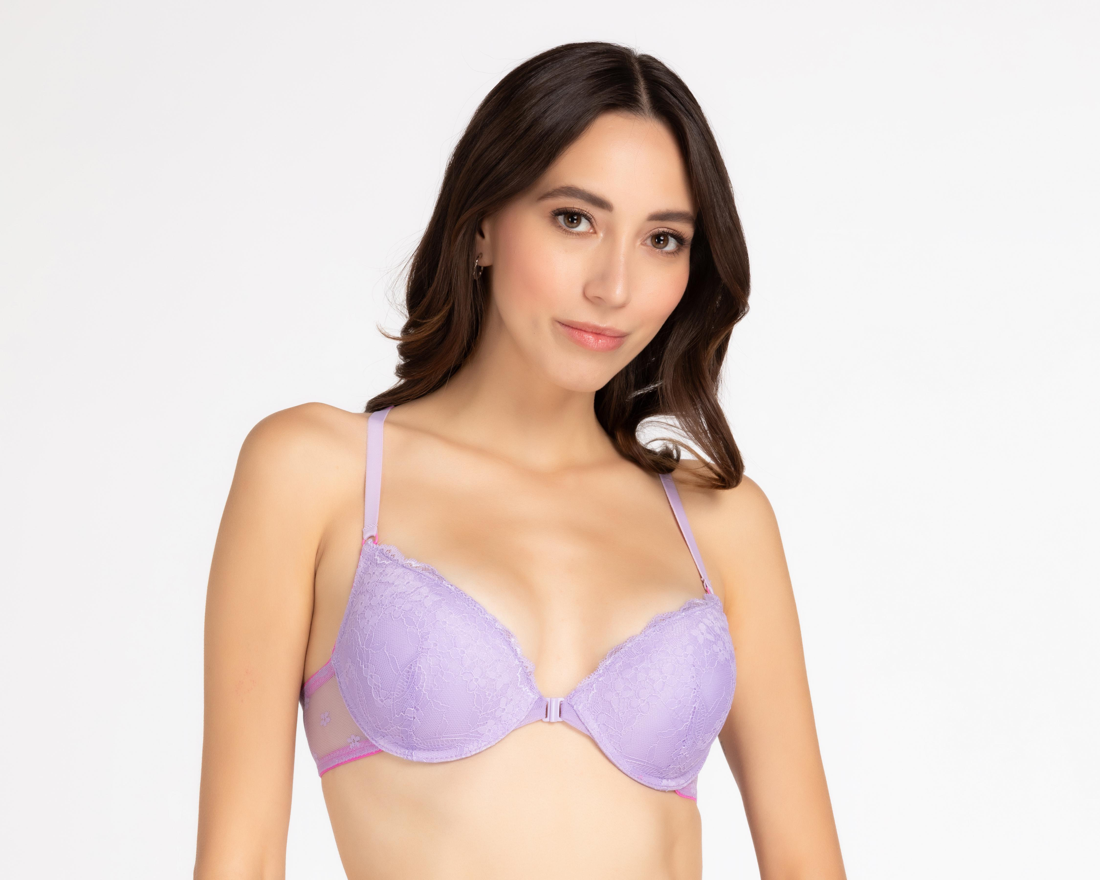 Foto 2 | Brasier con Encaje Carnival Copa Completa para Mujer 2 Pack