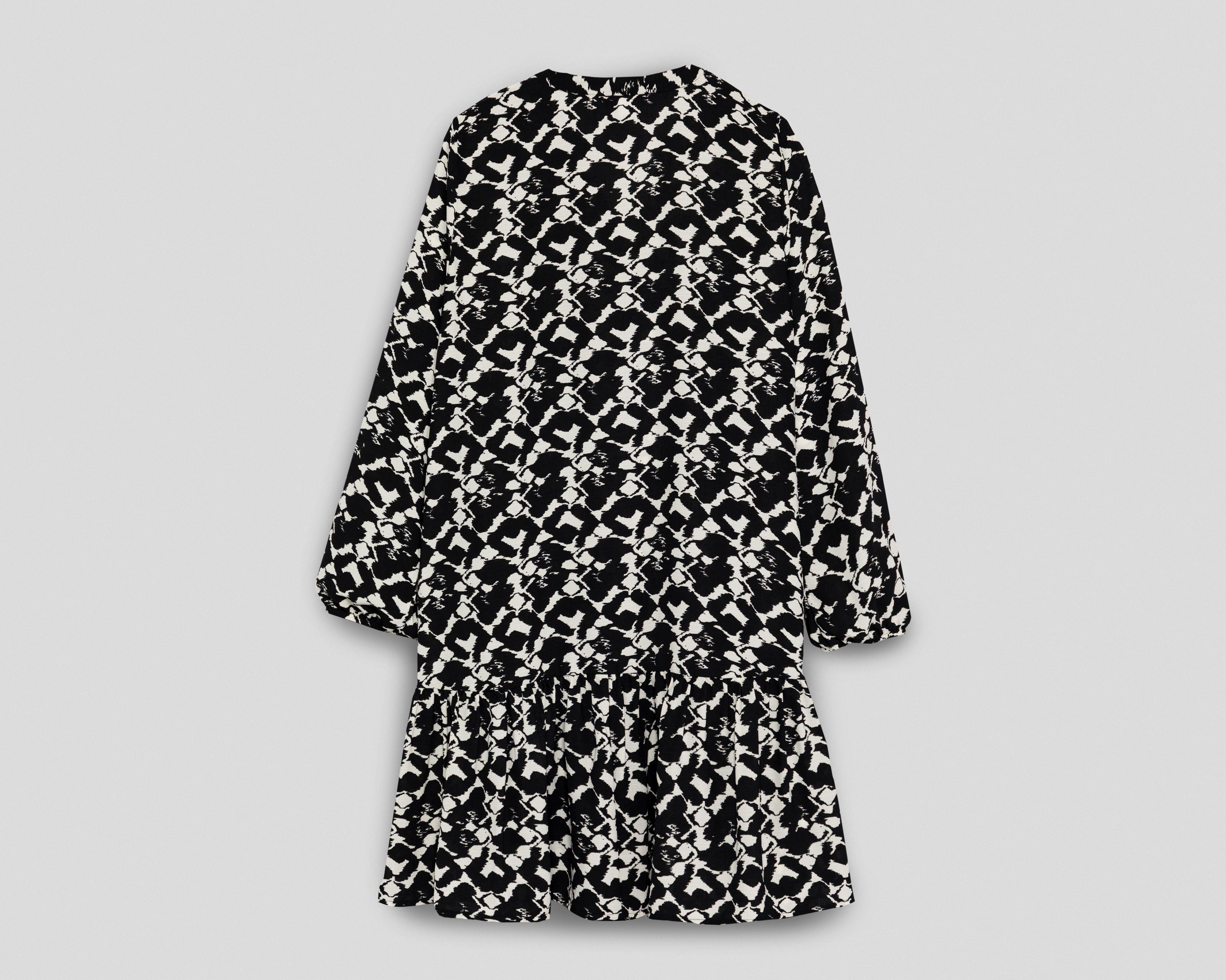Foto 3 pulgar | Vestido Casual Sahara Estampado Manga Larga para Mujer