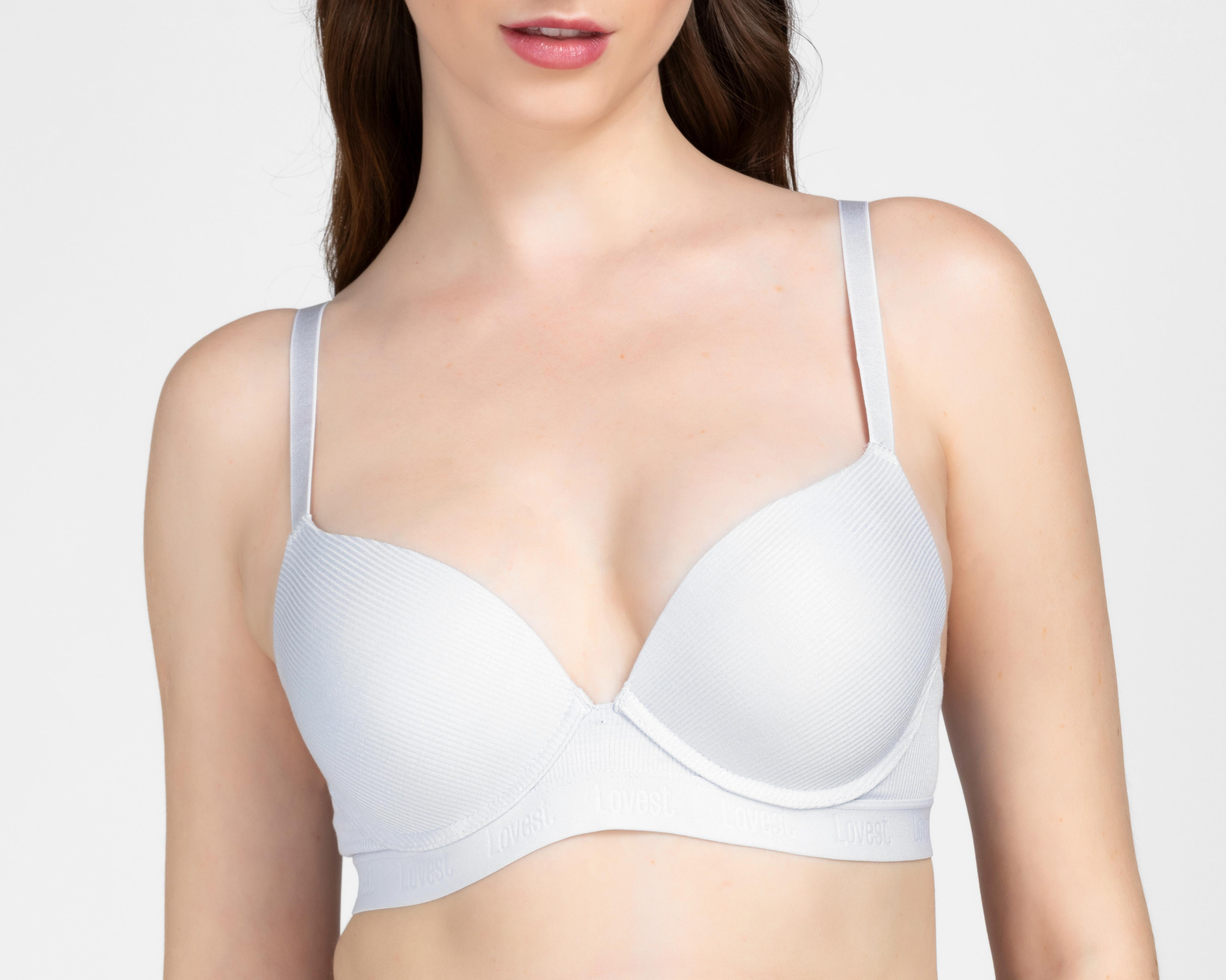 Foto 4 | Brasier con Varilla Lovest Copa Completa para Mujer 2 Pack