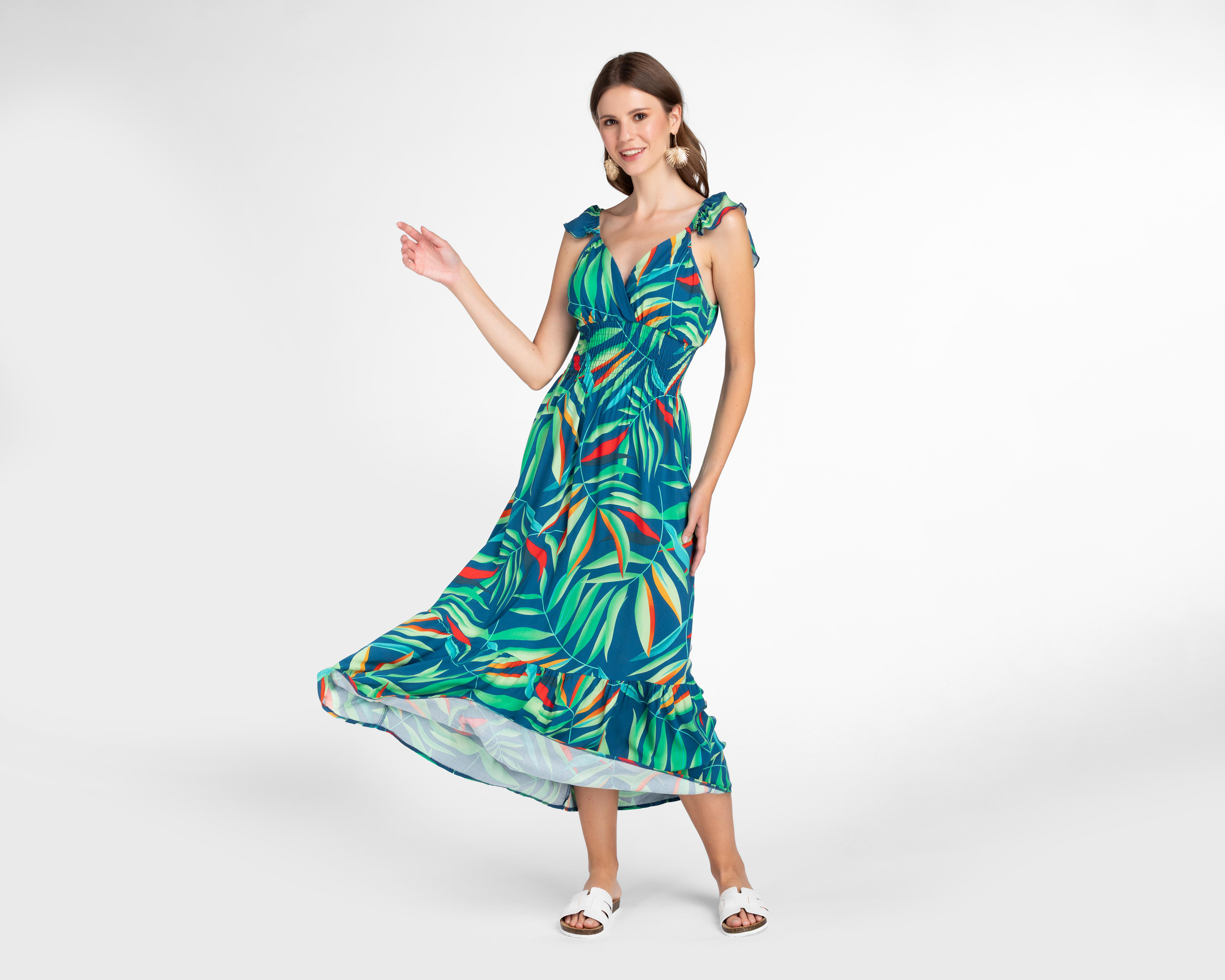 Foto 2 pulgar | Vestido de Playa Lady Sun con Tirantes para Mujer