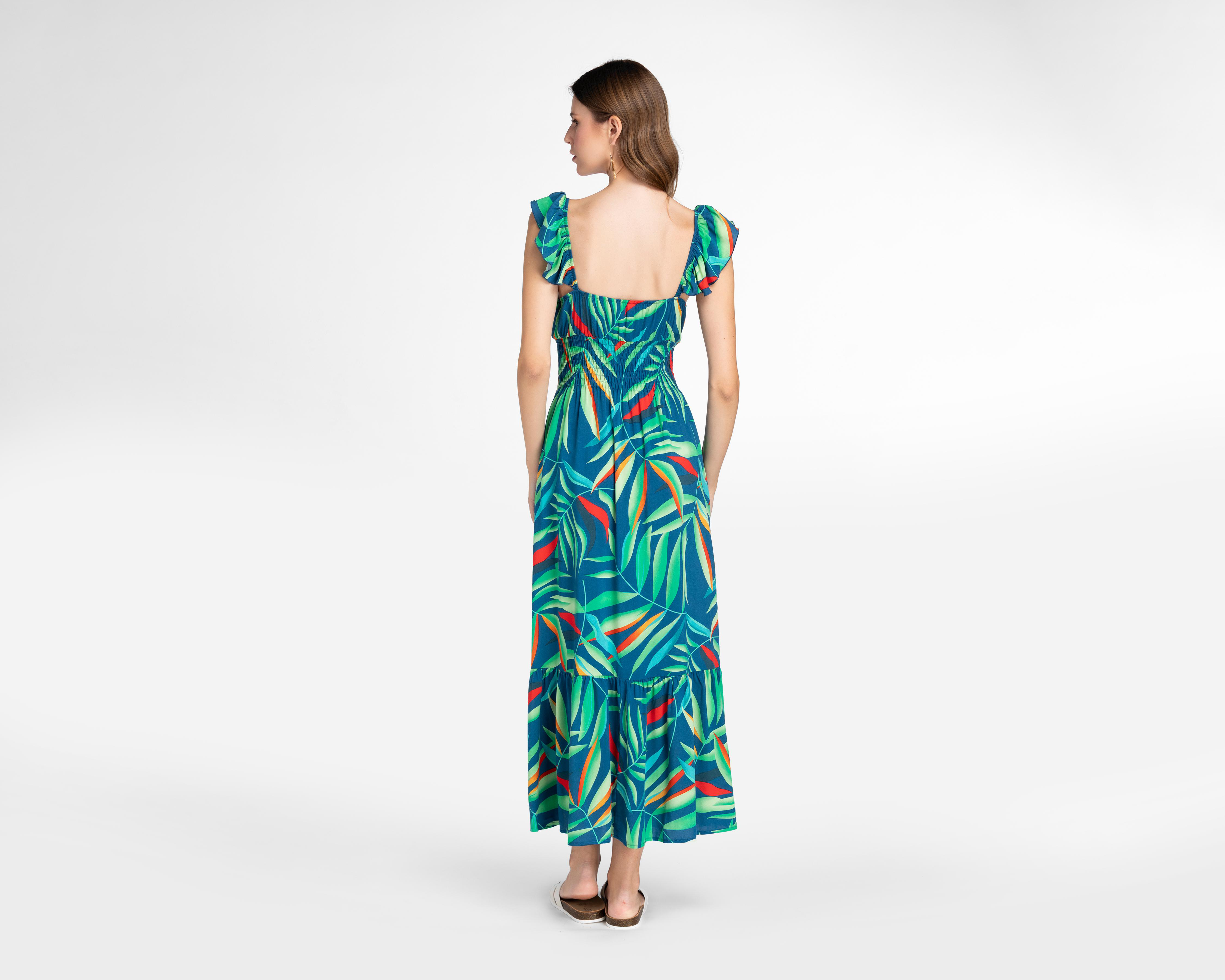 Foto 4 pulgar | Vestido de Playa Lady Sun con Tirantes para Mujer