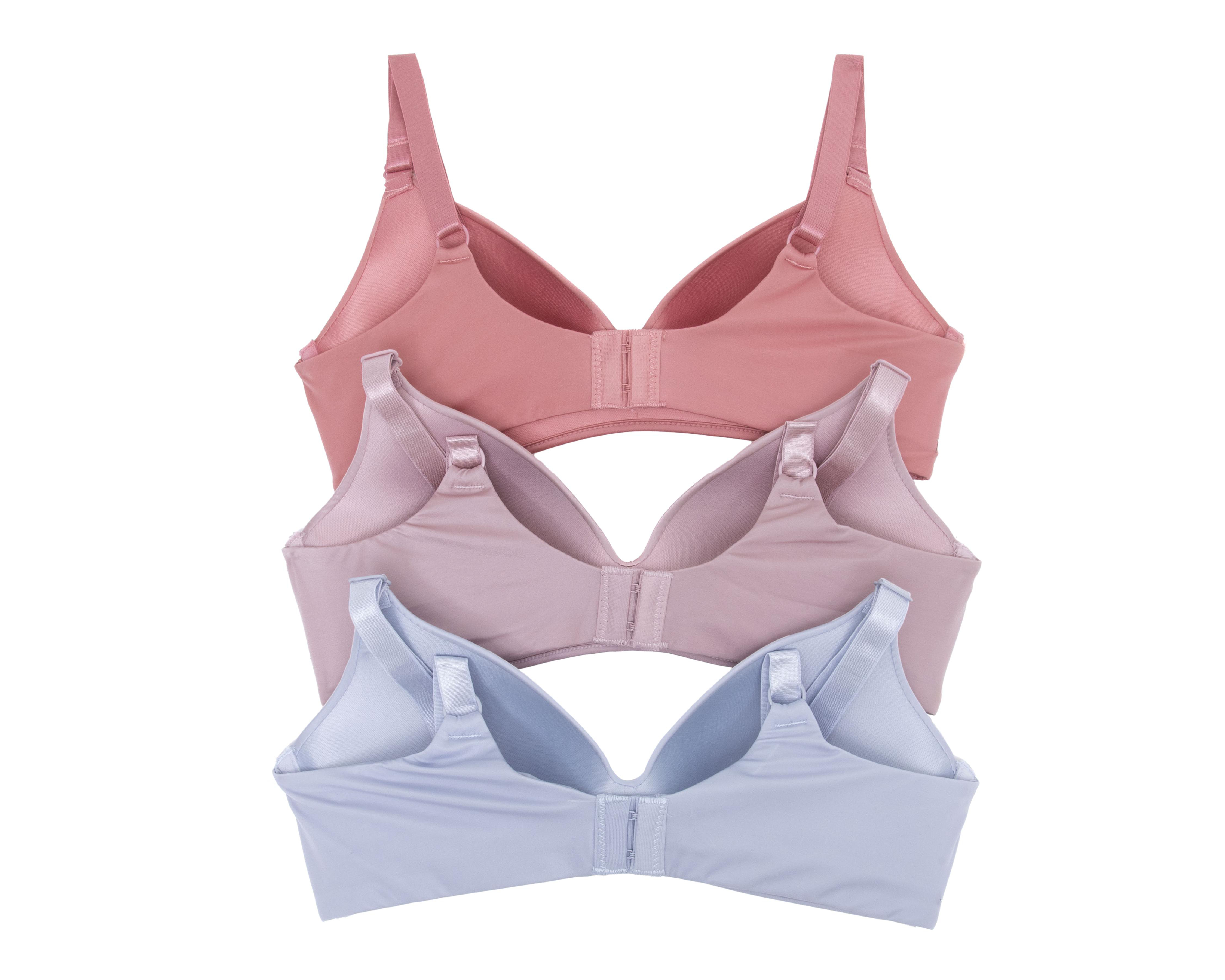 Foto 2 | Brasier Seamless Beauty Secret Media Copa para Mujer 3 Pack