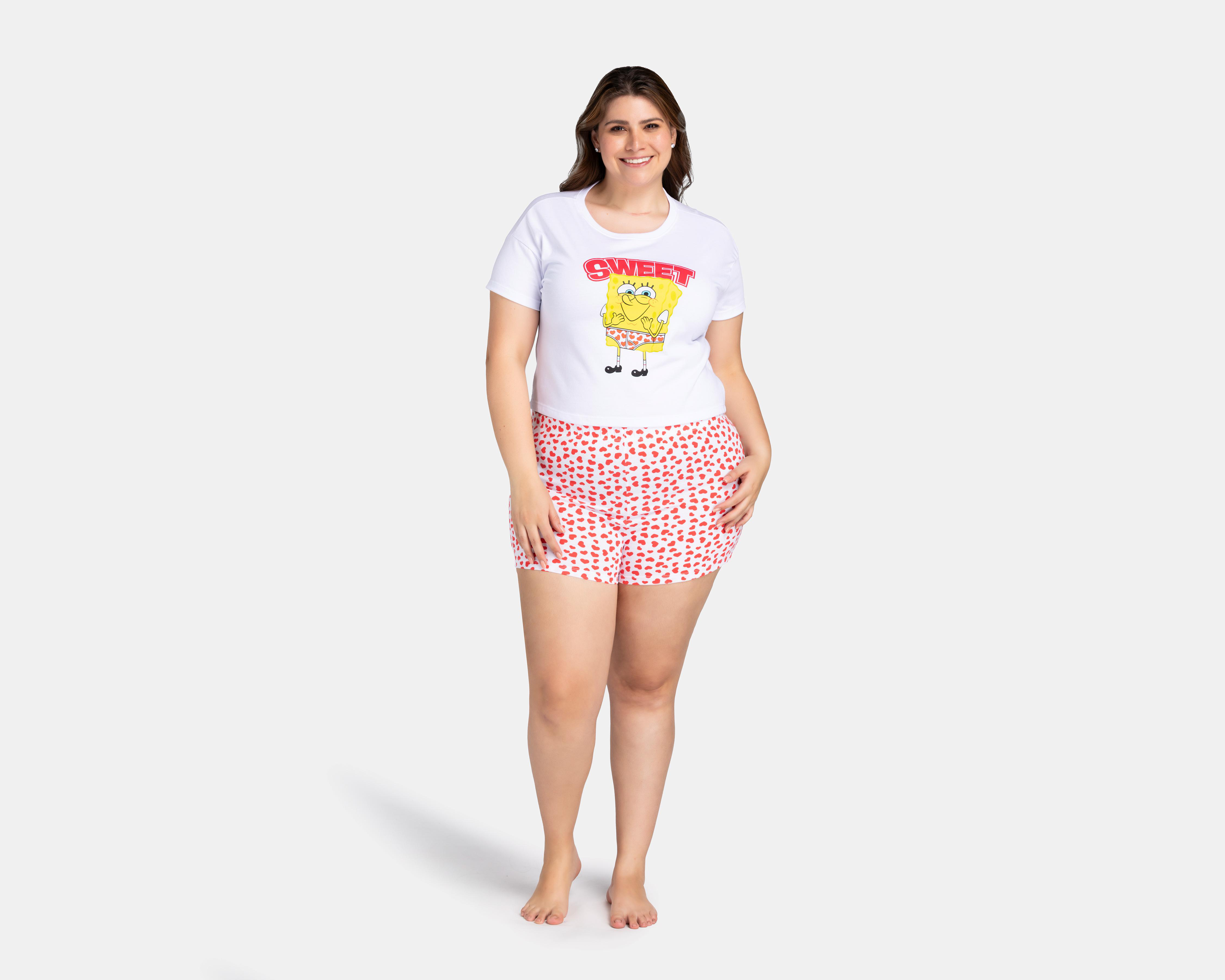 Foto 1 | Pijama Bob Esponja para Mujer 2 Piezas