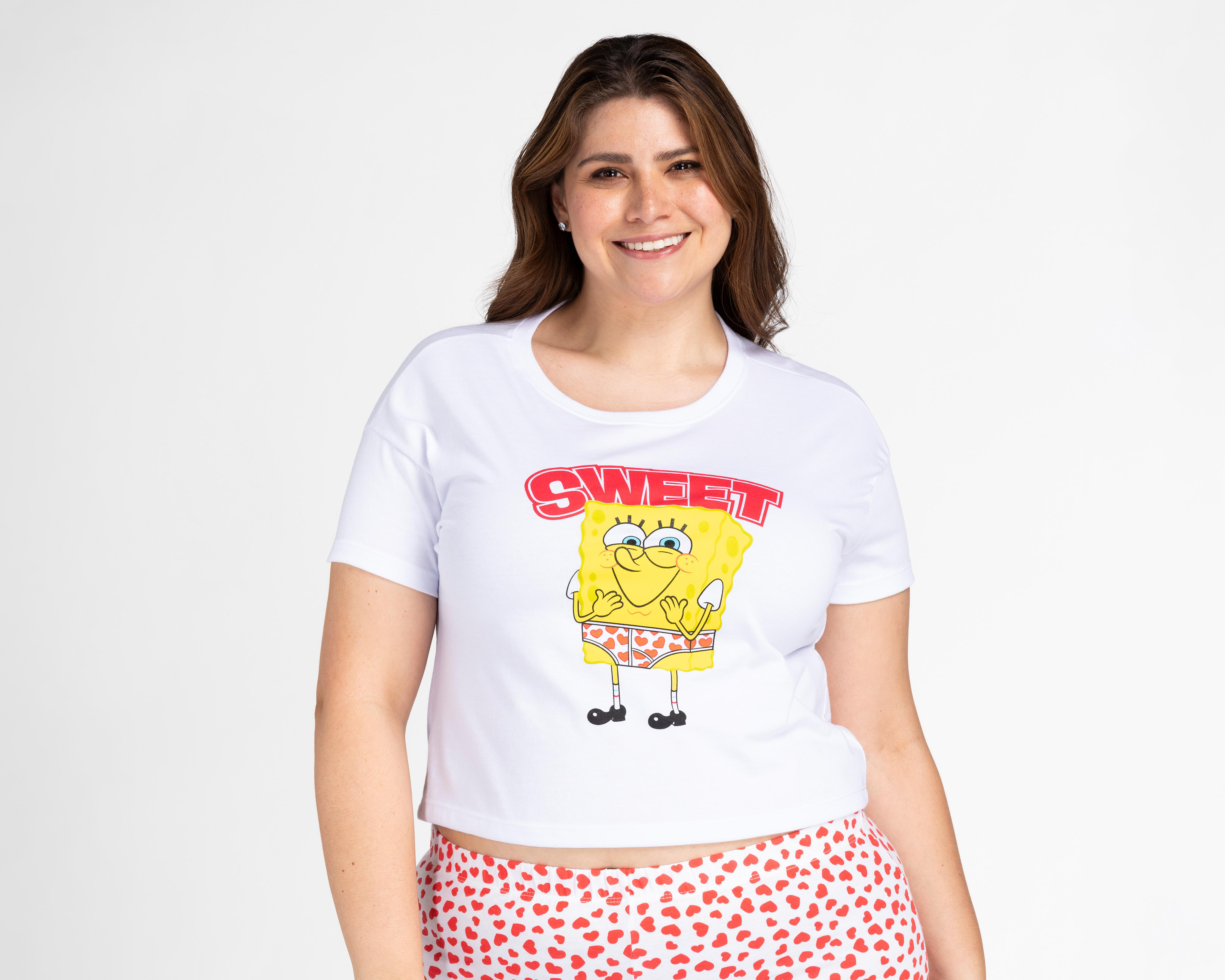Foto 3 | Pijama Bob Esponja para Mujer 2 Piezas