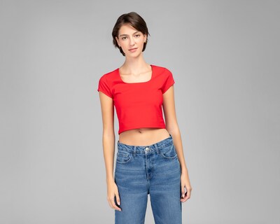 Foto 2 | Playera Strona Roja para Mujer