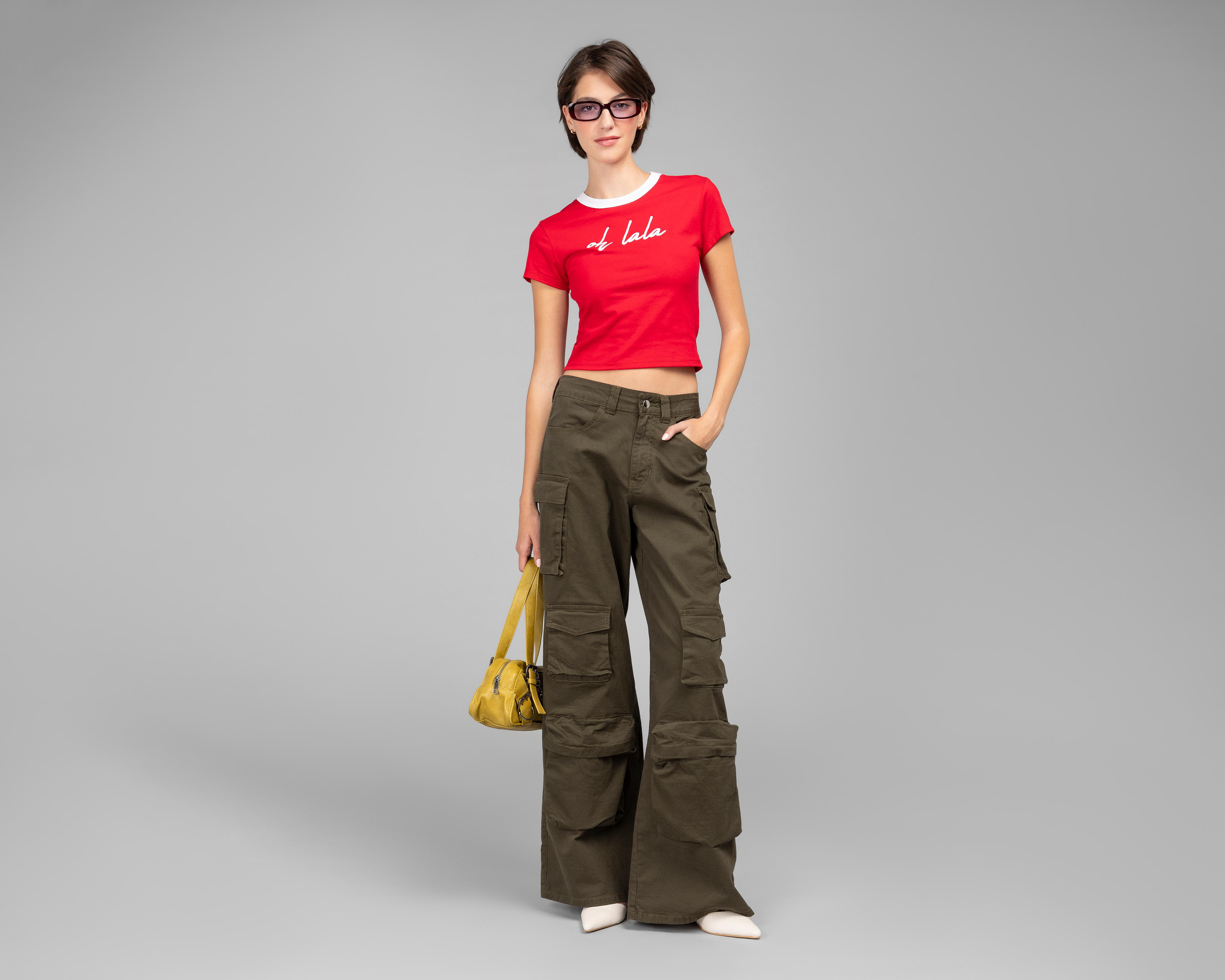 Foto 2 pulgar | Playera Strona Roja para Mujer