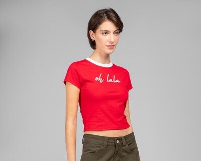 Foto 2 | Playera Strona Roja para Mujer