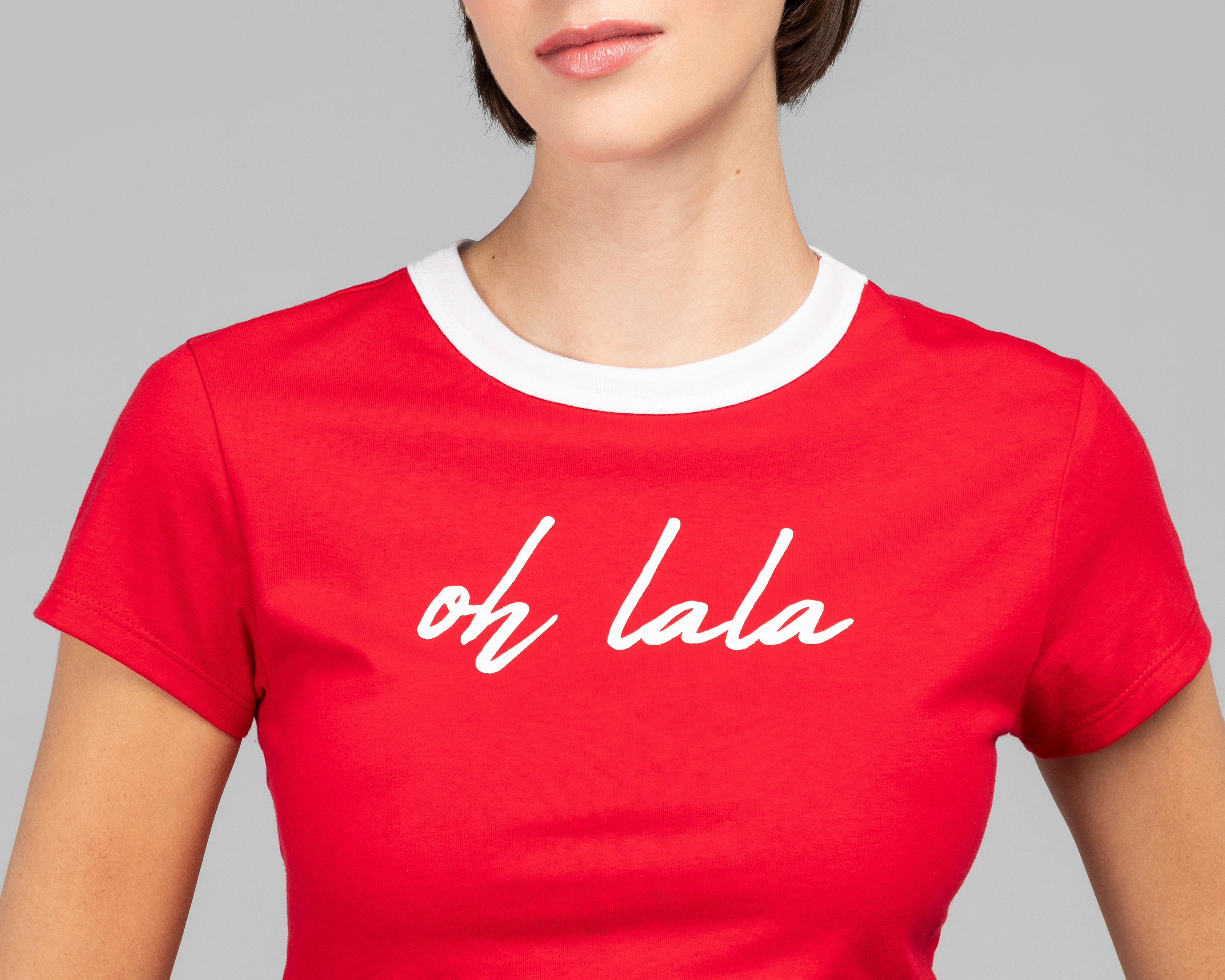 Foto 5 pulgar | Playera Strona Roja para Mujer
