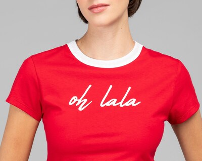 Foto 4 | Playera Strona Roja para Mujer